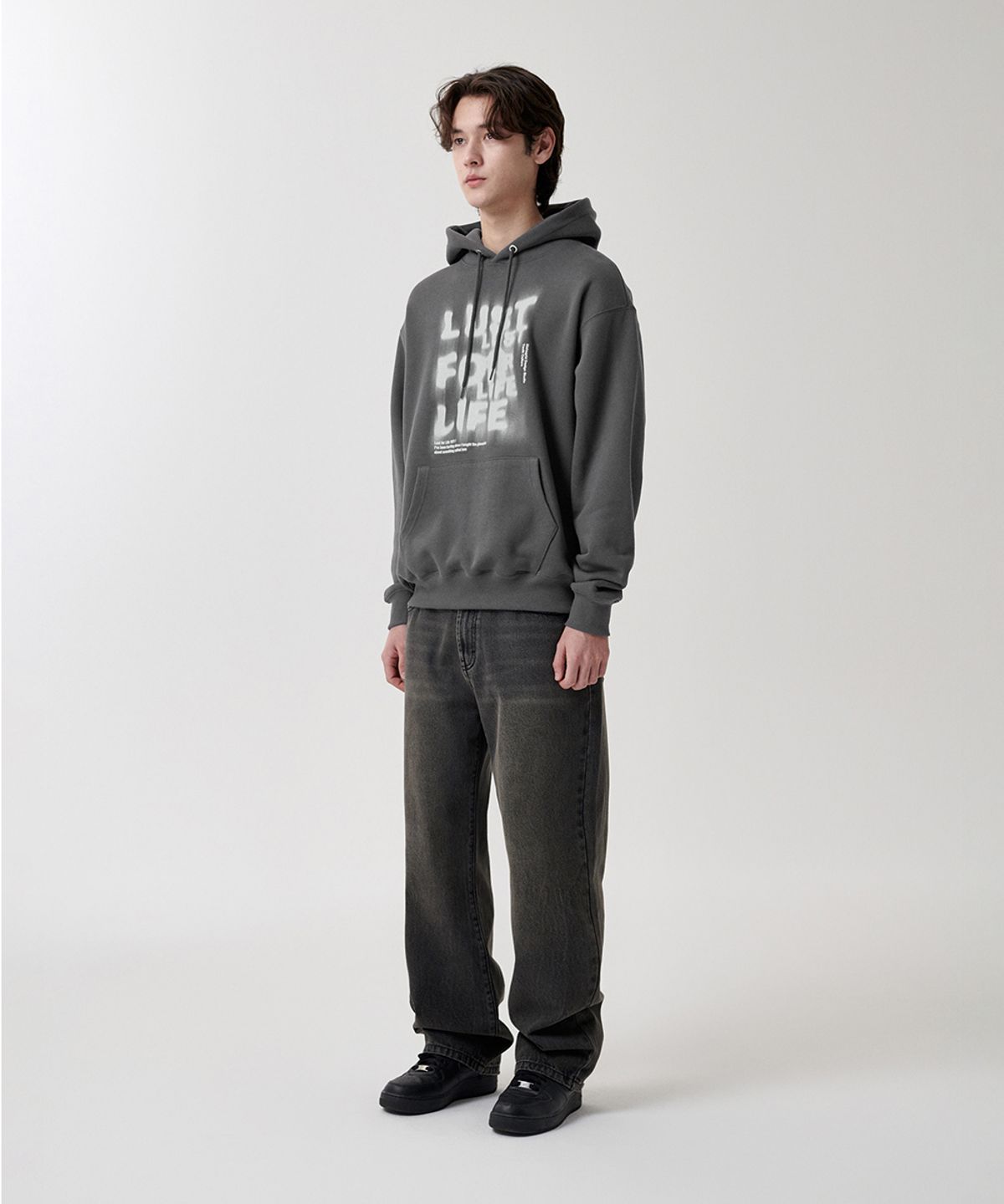 마하그리드(MAHAGRID) LUST HOODIE CHARCOAL(MG2FSMM411A)