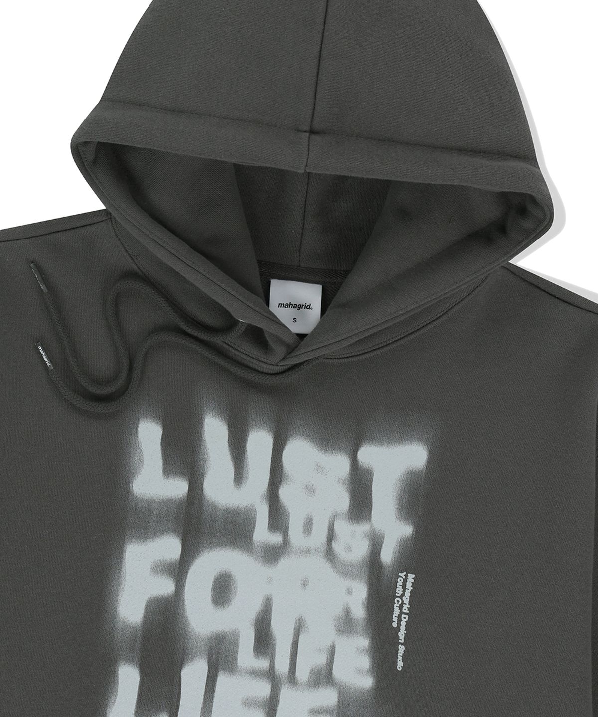 마하그리드(MAHAGRID) LUST HOODIE CHARCOAL(MG2FSMM411A)