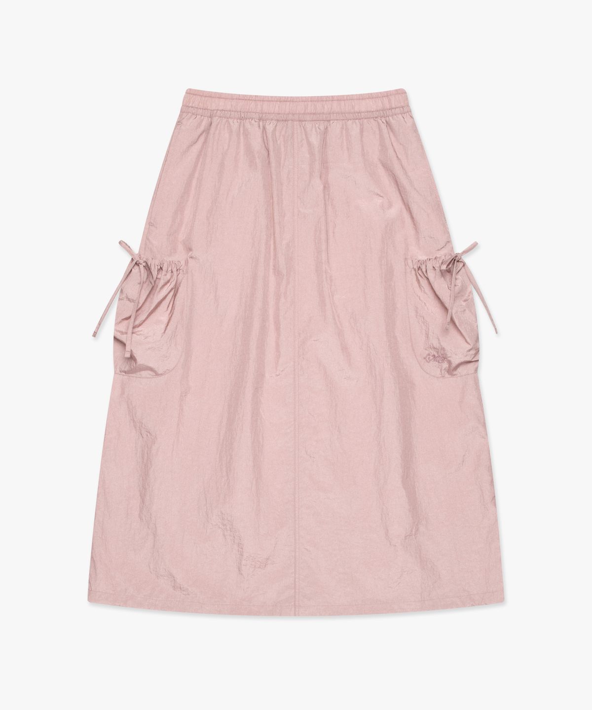 엘엠씨(LMC) WM RIBBON NYLON LONG SKIRT pink