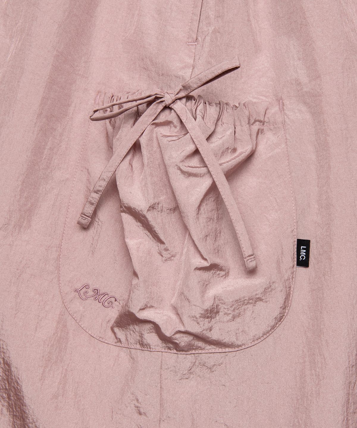 엘엠씨(LMC) WM RIBBON NYLON LONG SKIRT pink