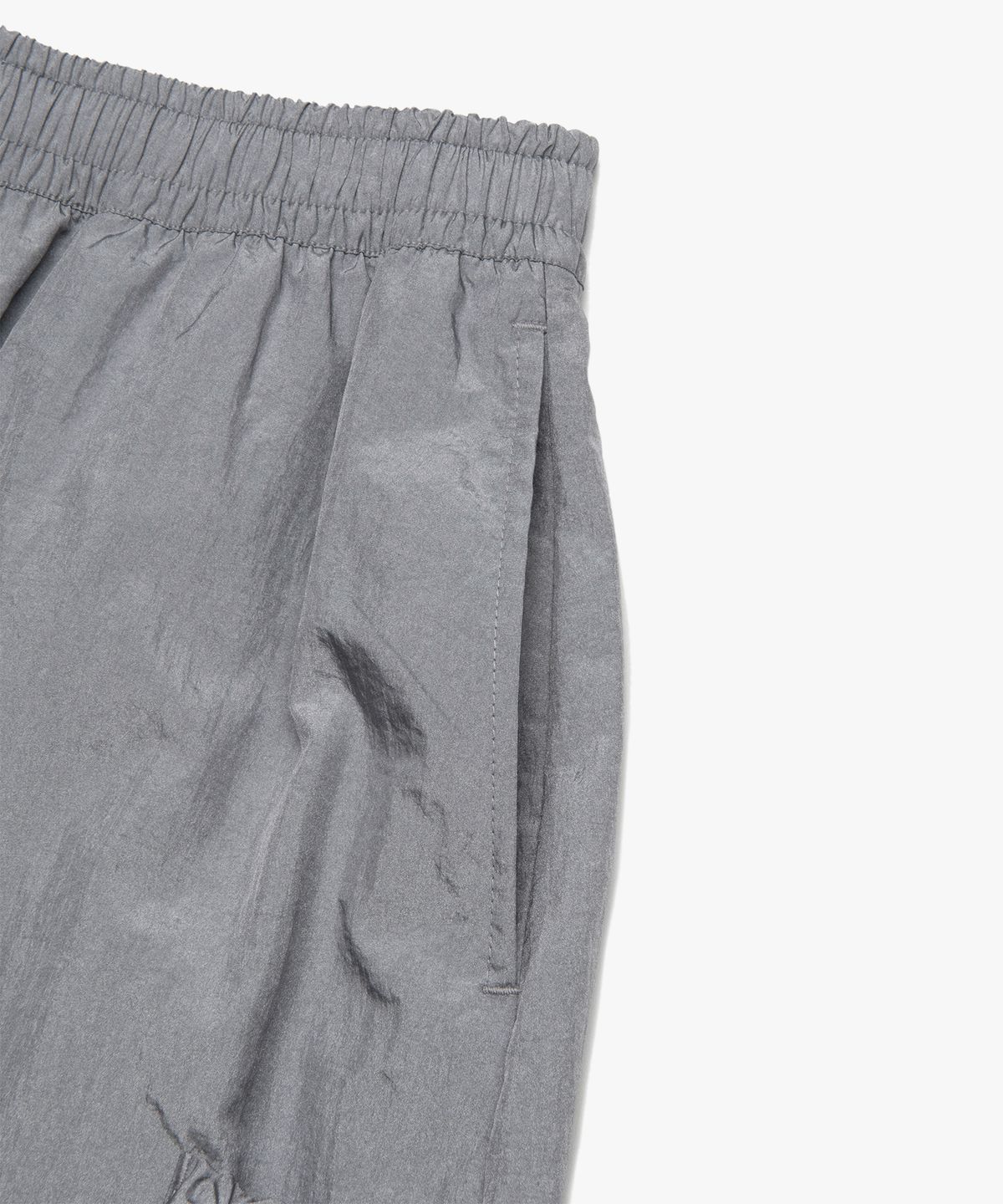 엘엠씨(LMC) WM RIBBON NYLON LONG SKIRT light gray