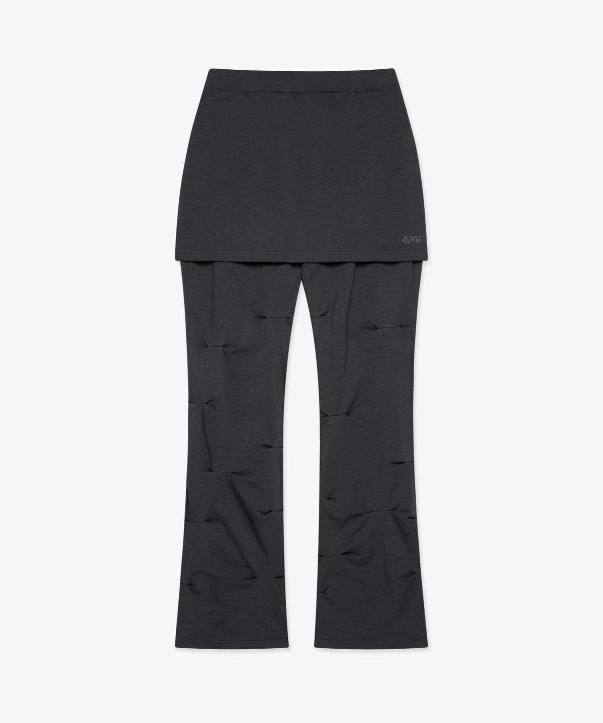 엘엠씨(LMC) WM SKIRT LAYRED SHIRRING SWEAT PANTS charcoal