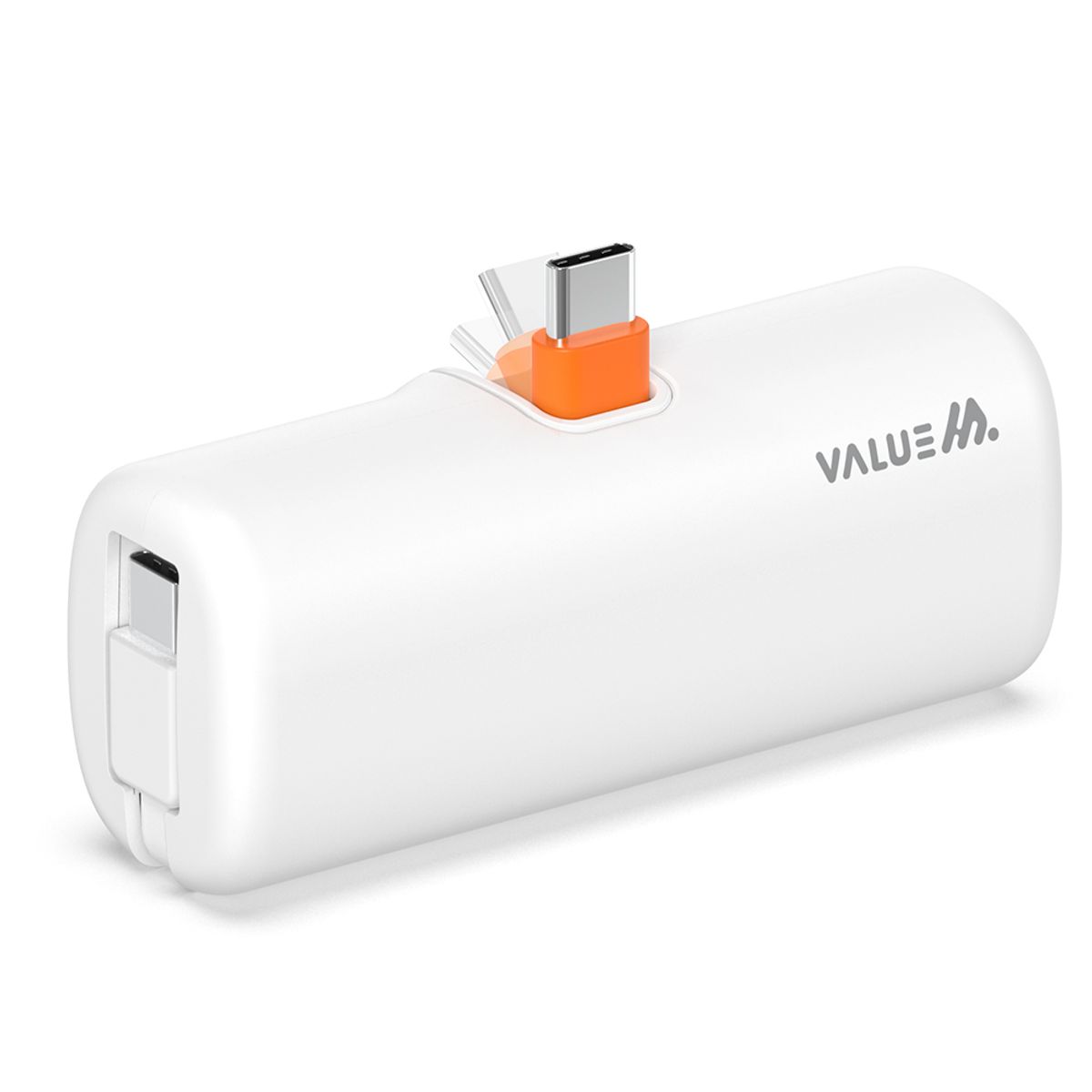 밸류엠(VALUEM) PD 20W 접이식 C타입 8핀 도킹 고속충전 보조배터리 5000mAh D4