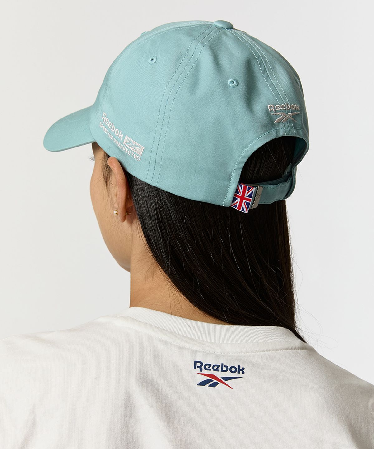 리복(REEBOK) 싱글 벡터 로고 볼캡 - 라이트 블루
