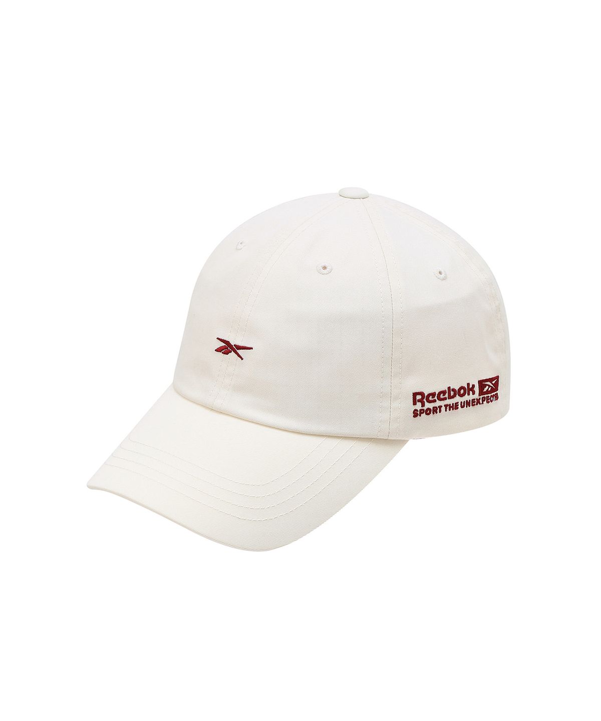 리복(REEBOK) 싱글 벡터 로고 볼캡 - 오프 화이트