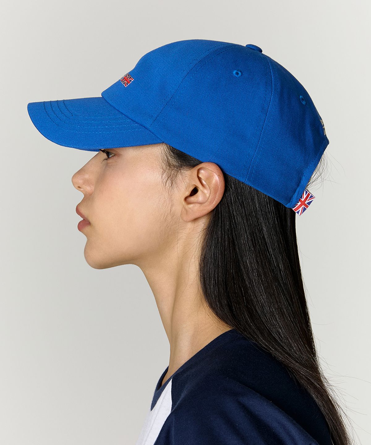 리복(REEBOK) 유니언잭 로고 볼캡 - 블루