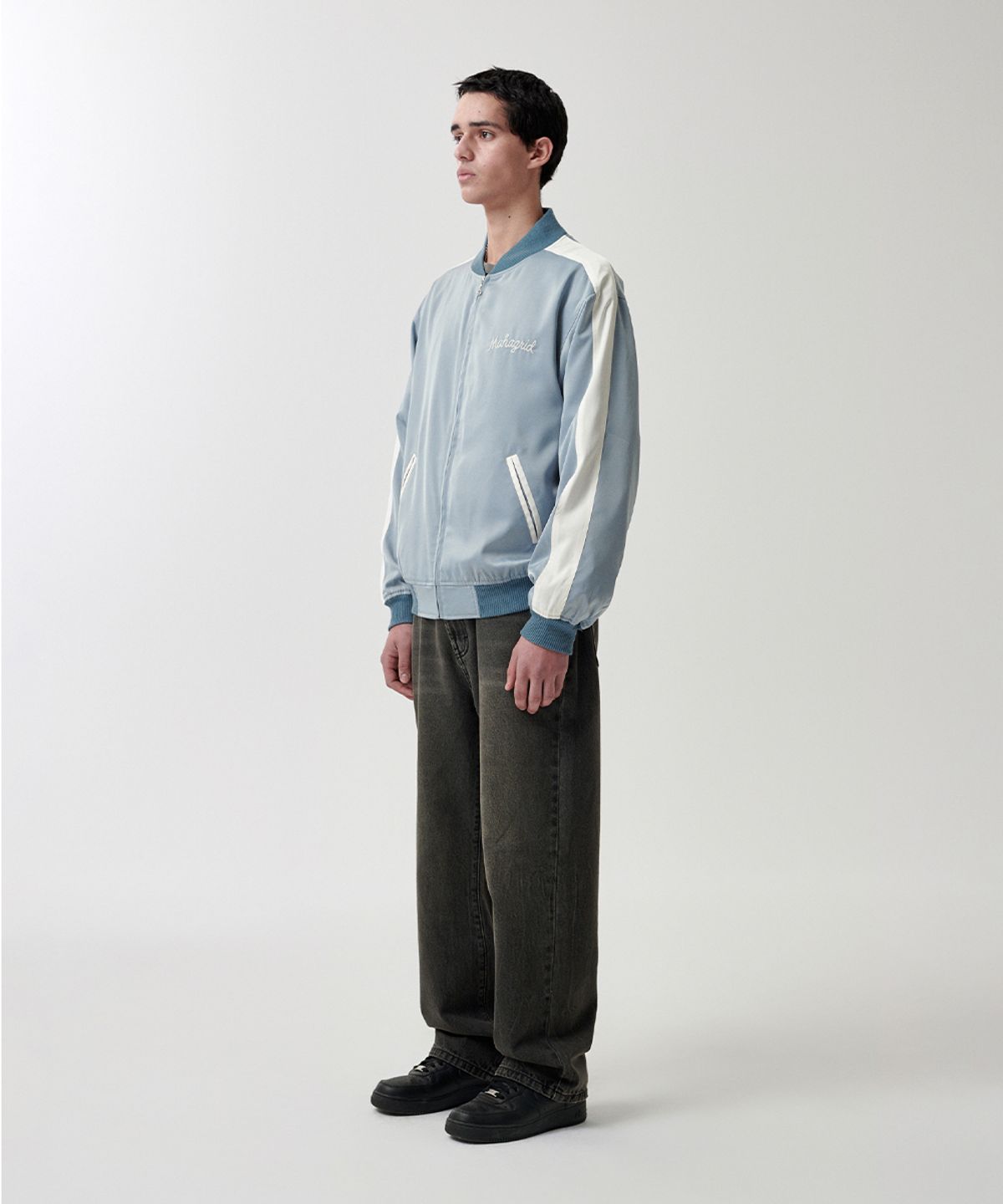 마하그리드(MAHAGRID) MUD WASHING DENIM PANT BLACK(MG2FSMD119A)