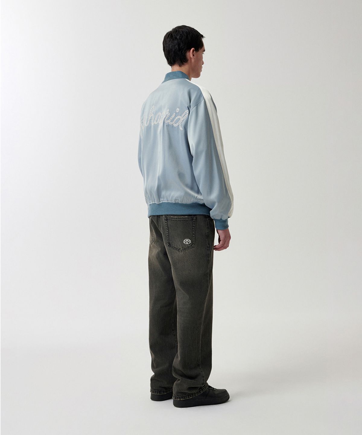 마하그리드(MAHAGRID) MUD WASHING DENIM PANT BLACK(MG2FSMD119A)