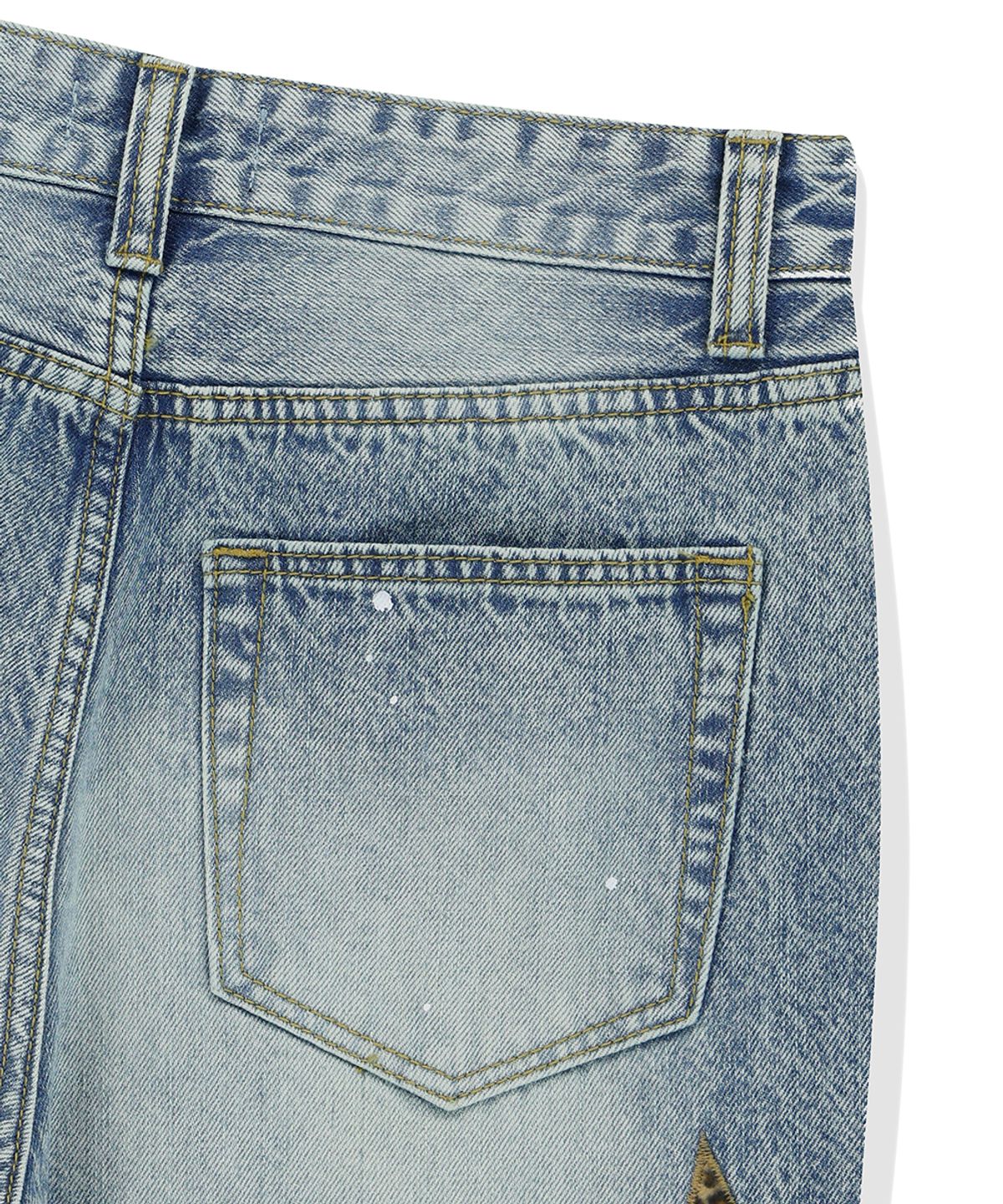 마하그리드(MAHAGRID) STAR FLARED DENIM PANT LIGHT BLUE(MG2FSMD120A)