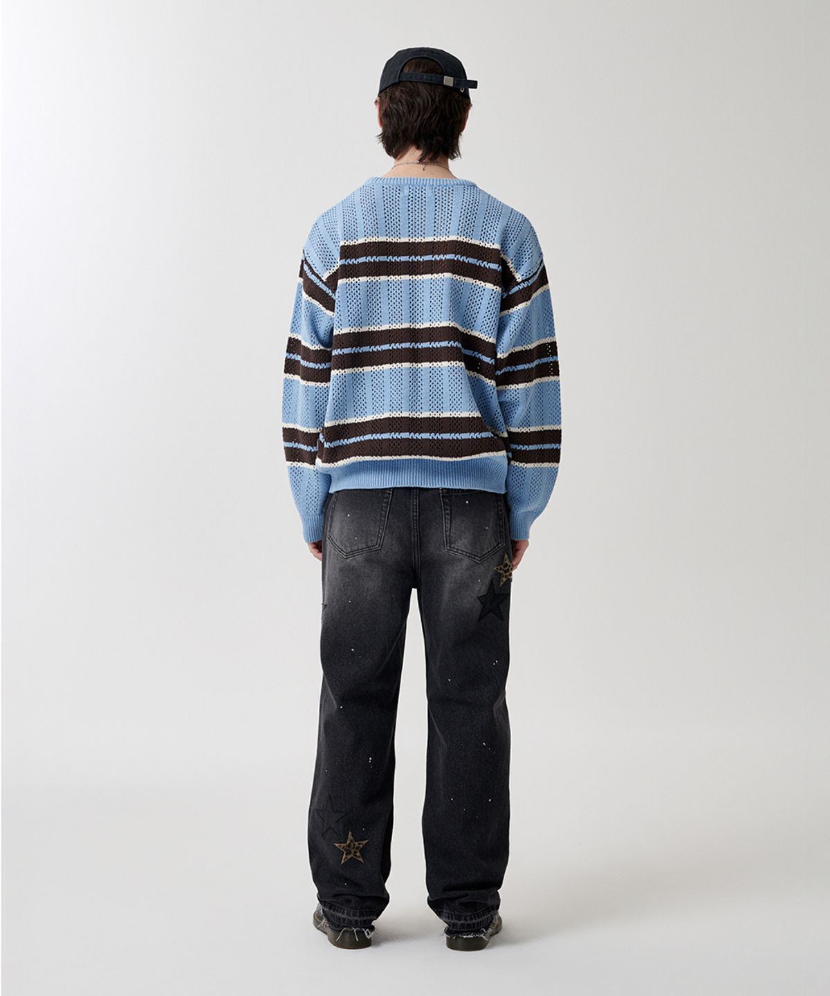 마하그리드(MAHAGRID) STAR FLARED DENIM PANT BLACK(MG2FSMD120A)