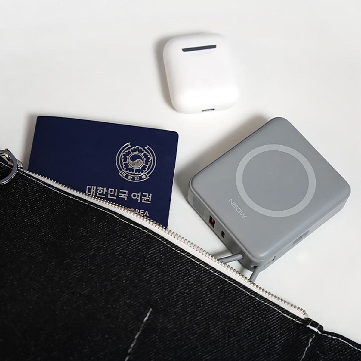 엔보우(NBOW) 맥세이프 고속 무선충전 10000mAh 보조배터리 M20