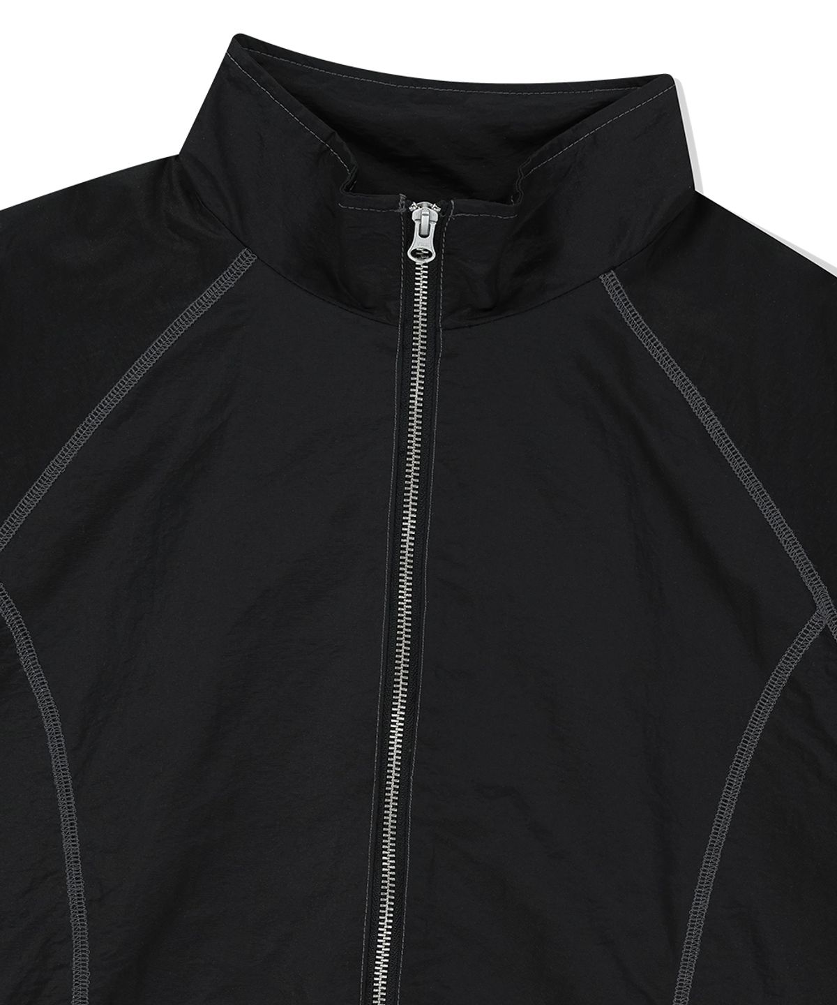 마하그리드(MAHAGRID) COVER STITCH NYLON TRACK JACKET BLACK(MG2FSMJ247A)