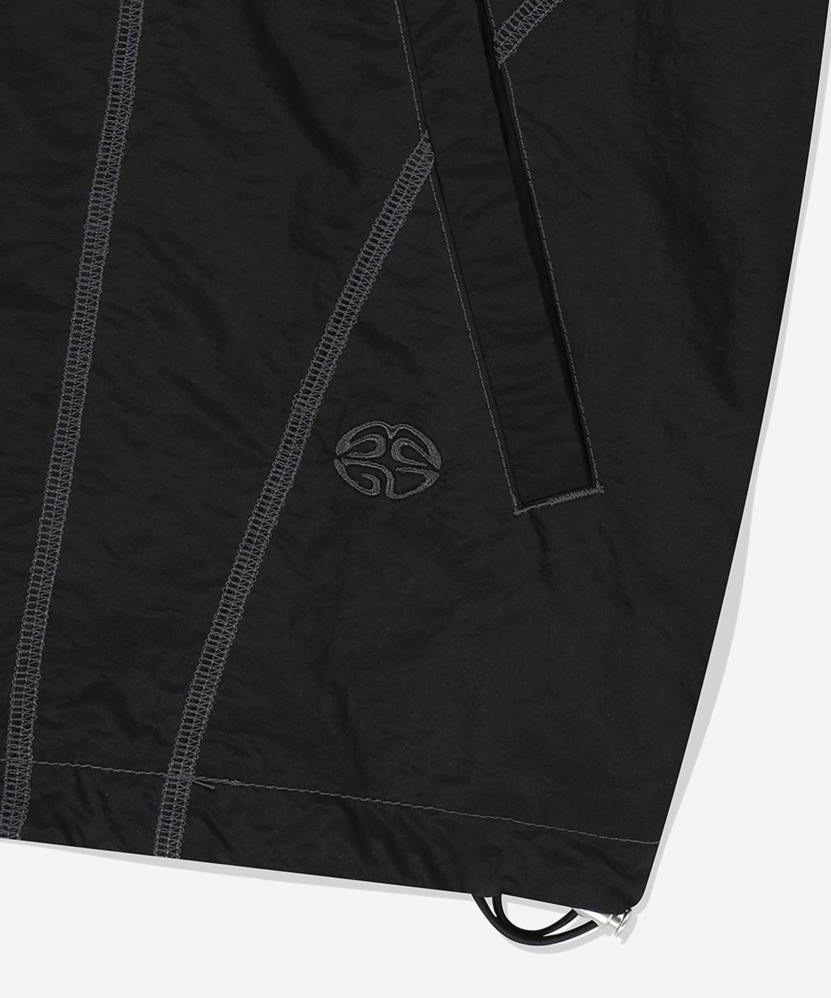 마하그리드(MAHAGRID) COVER STITCH NYLON TRACK JACKET BLACK(MG2FSMJ247A)