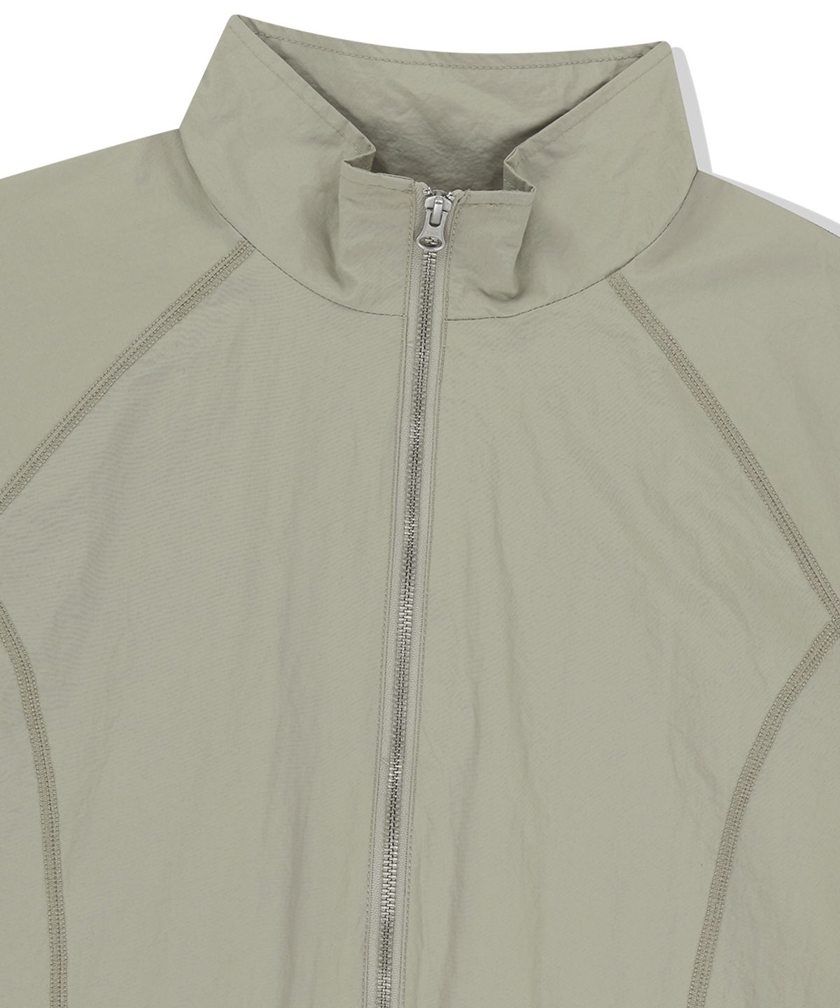 마하그리드(MAHAGRID) COVER STITCH NYLON TRACK JACKET BEIGE(MG2FSMJ247A)