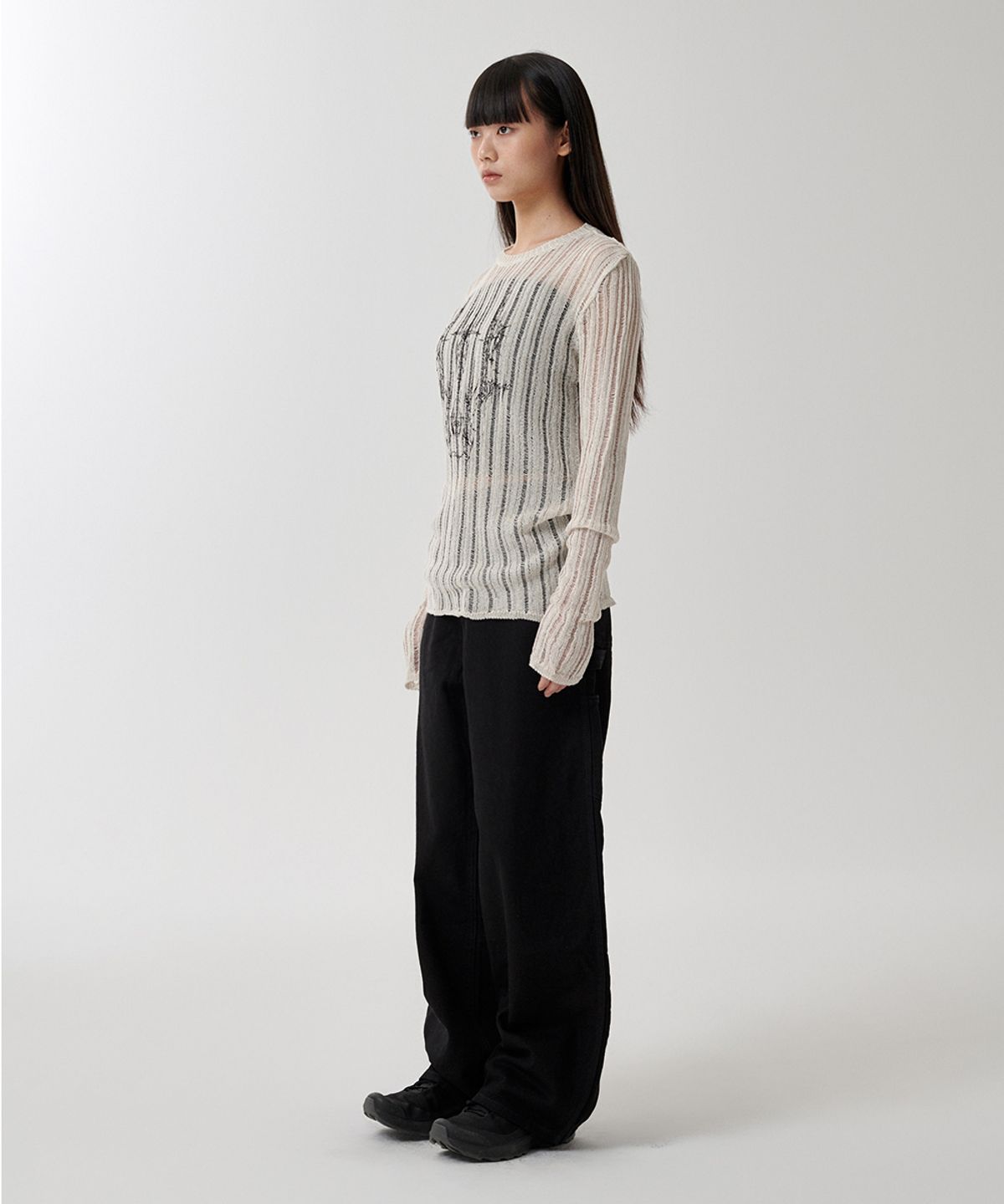 마하그리드(MAHAGRID) TATTOO CROCHET KNIT OATMEAL(MG2FMFK615A)