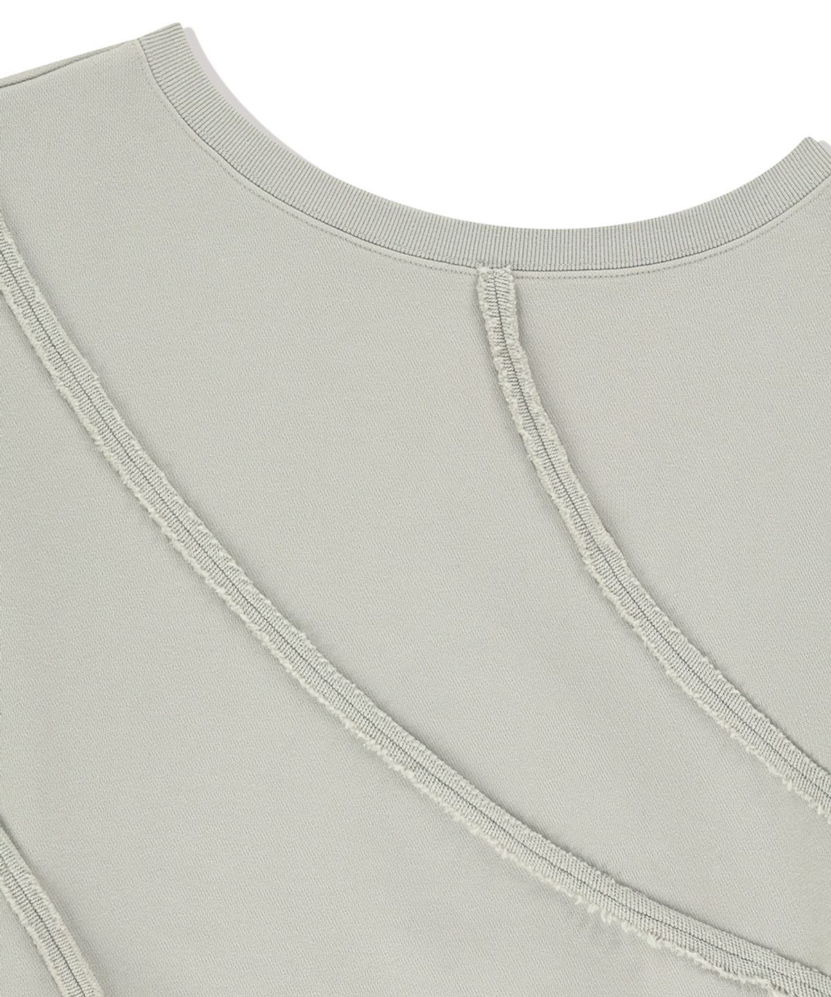 마하그리드(MAHAGRID) CUT OFF ONE SHOULDER SWEATSHIRT BEIGE(MG2FSFM452A)