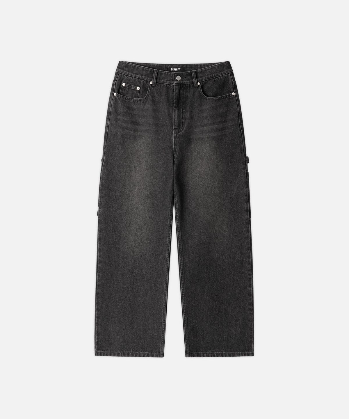 드로우핏(DRAW FIT) 와이드 카펜터 워크 팬츠 [BLACK]
