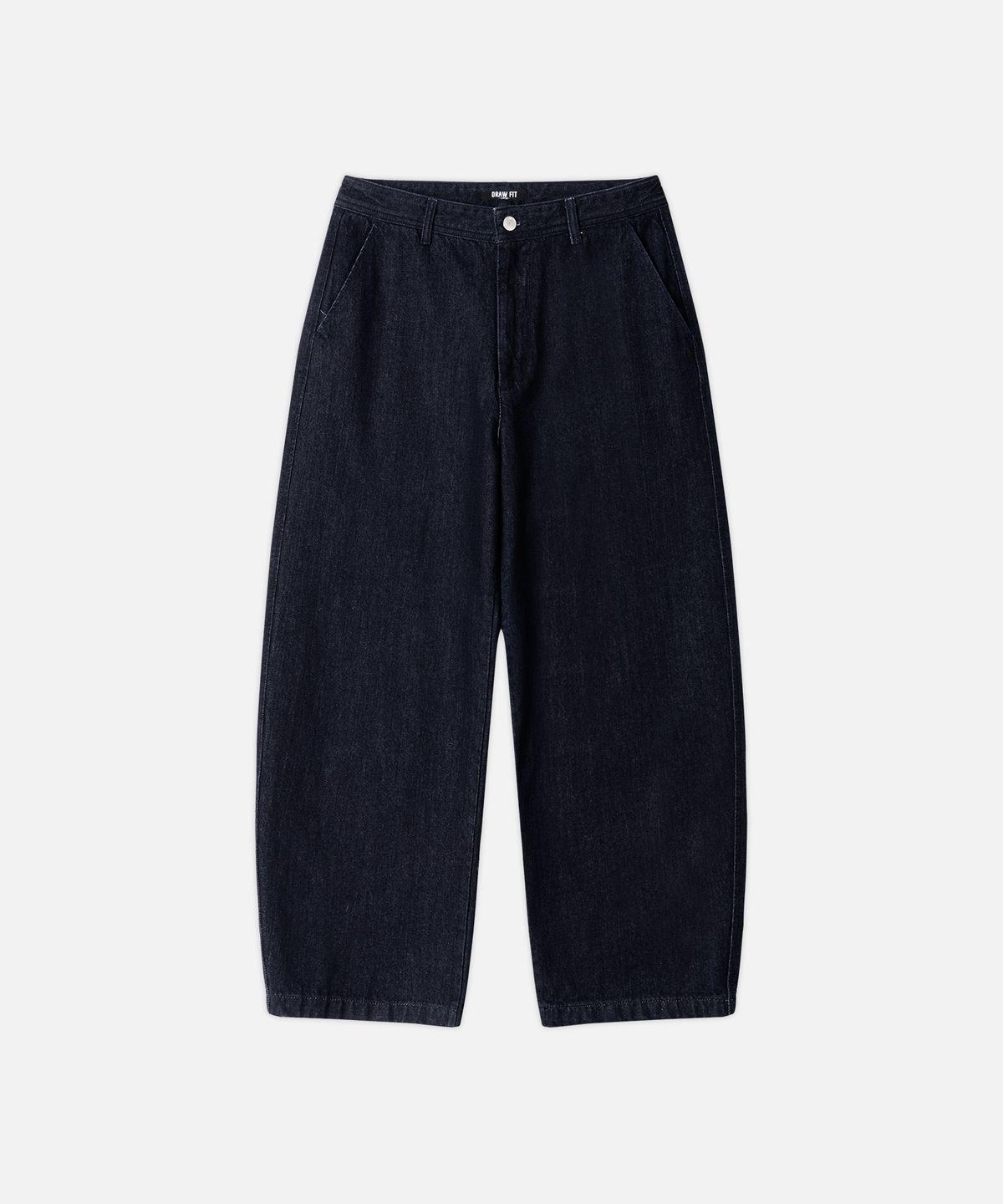 드로우핏(DRAW FIT) 와이드 트위스트 데님 팬츠 [DEEP INDIGO]