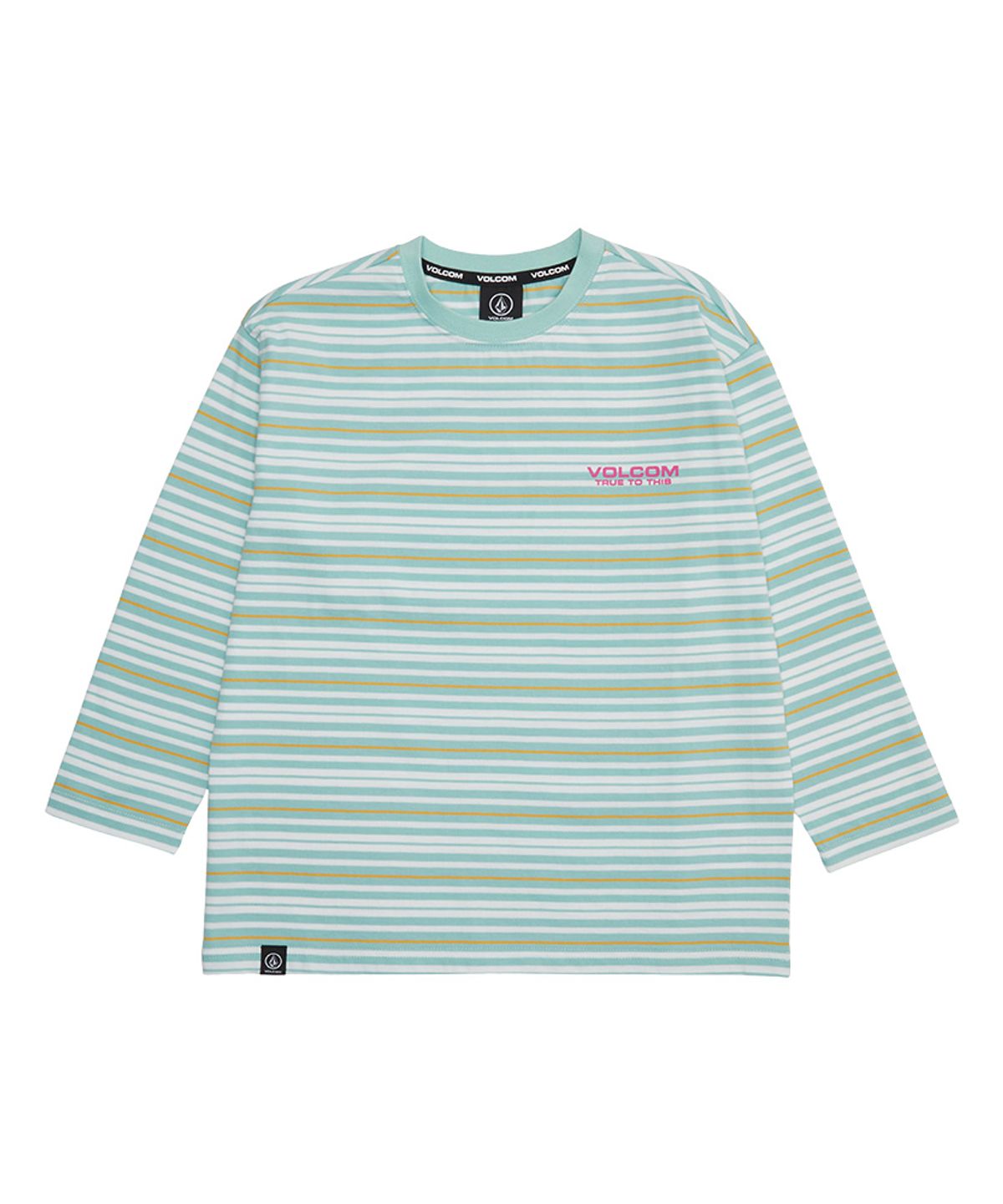 볼컴 키즈(VOLCOM KIDS) 오가닉 라인 로고 긴팔 티셔츠 D5S001