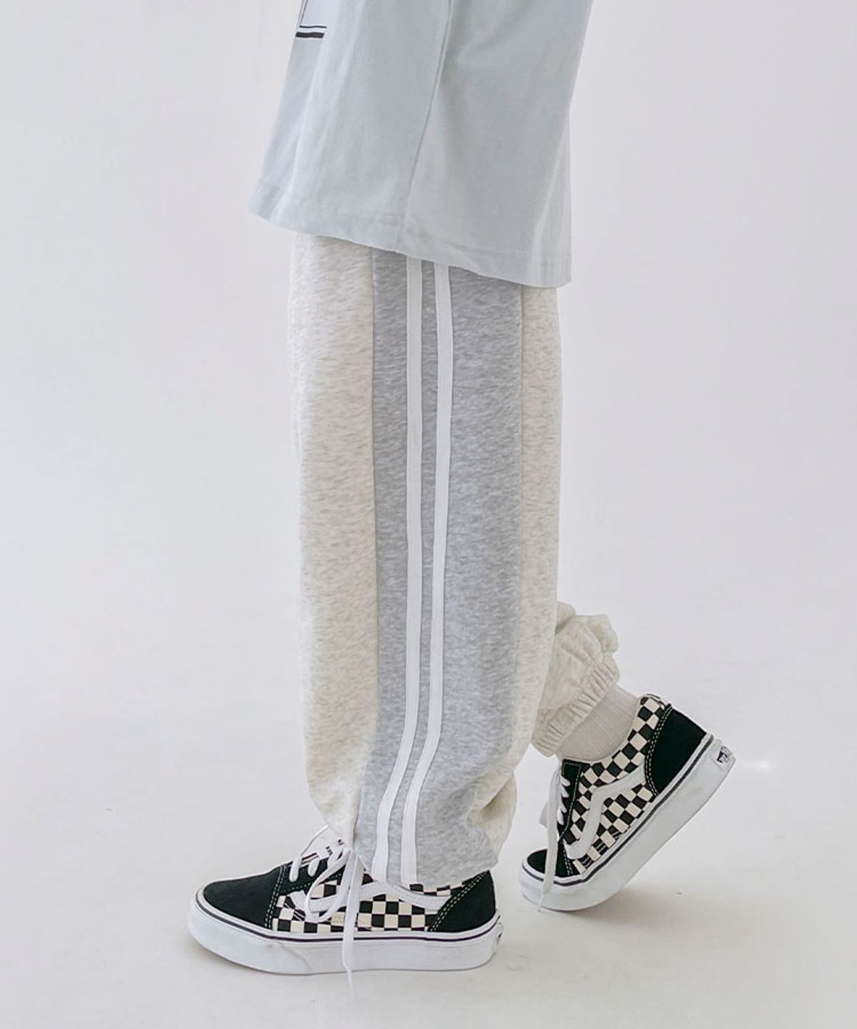 베리클로젯(BERRYCLOSET) 더블 믹스 트랙 팬츠