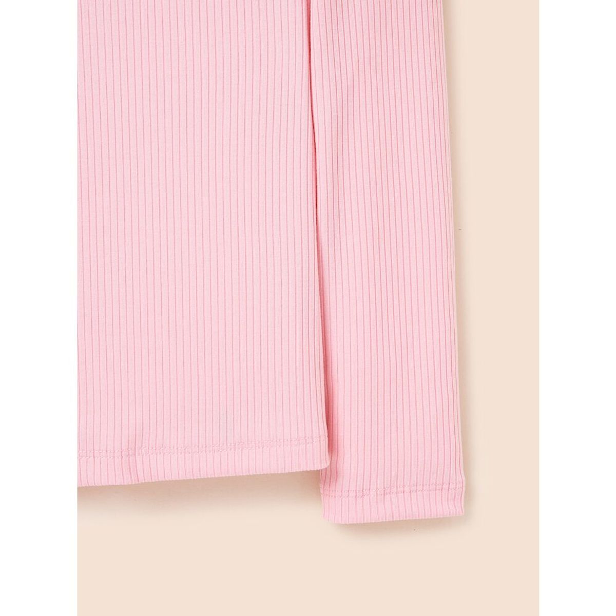 빈폴 키즈(BEANPOLE KIDS) 여아 골지 티셔츠  라이트 핑크 (BI5141G12Y)