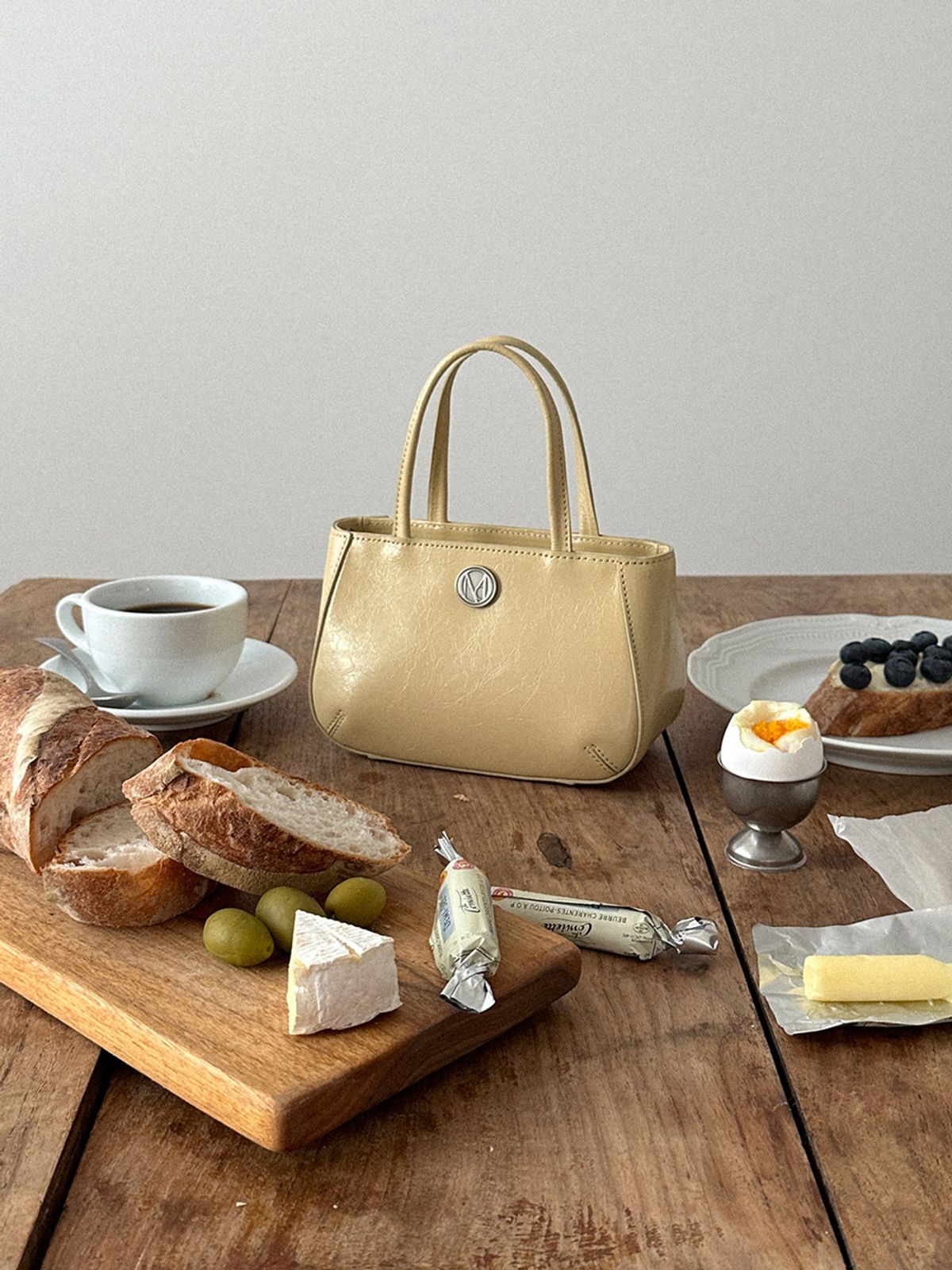 꼬떼드무아(COTEDEMOI) Ecrin petit tote bag - Butter