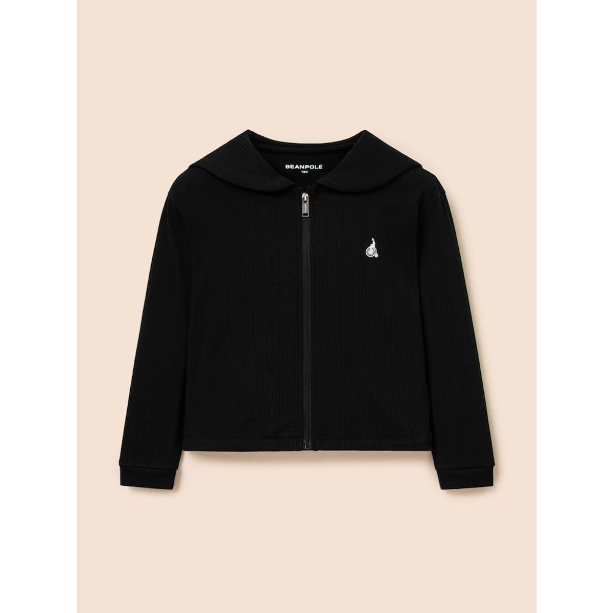 빈폴 키즈(BEANPOLE KIDS) 여아 골지 집업  블랙 (BI5141G135)