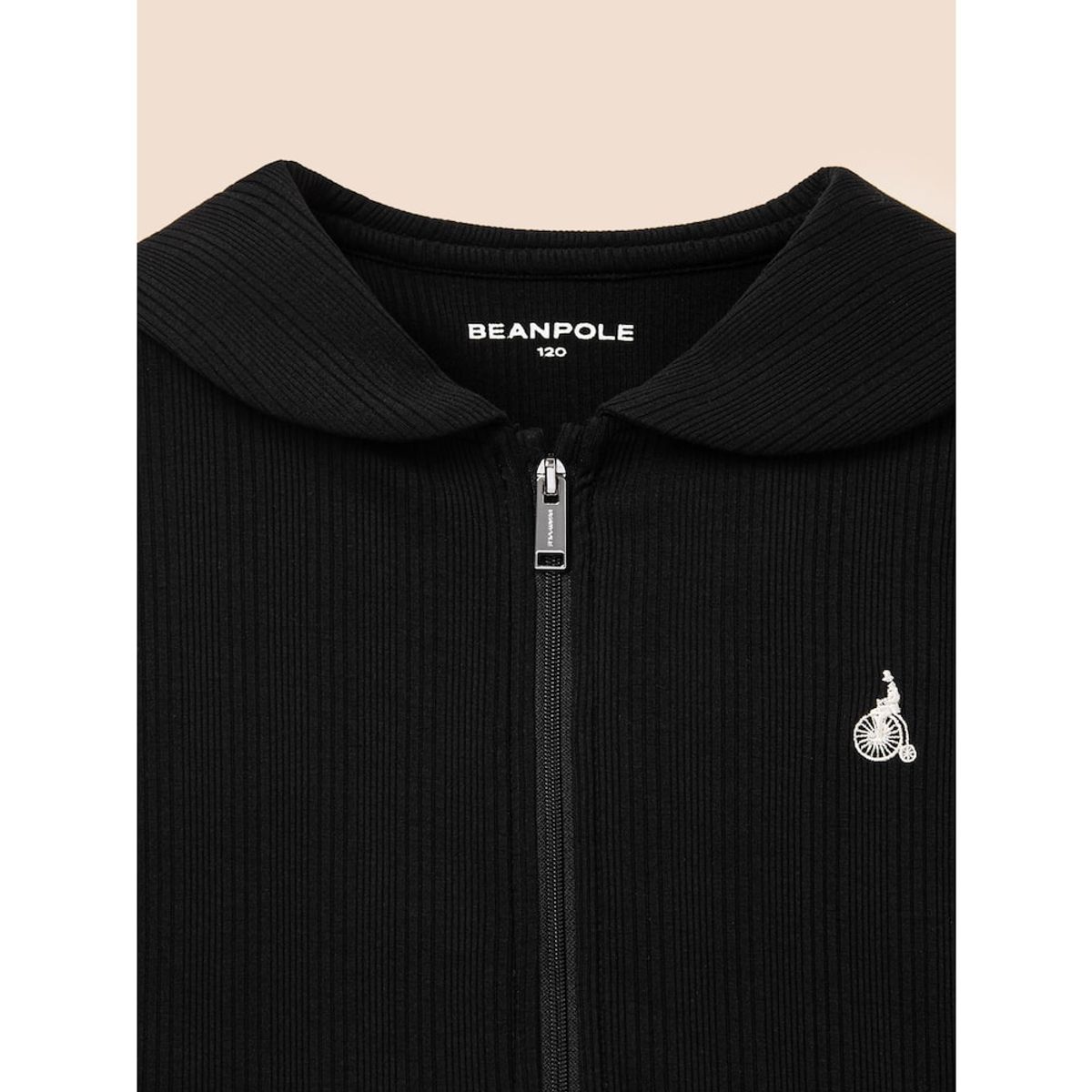 빈폴 키즈(BEANPOLE KIDS) 여아 골지 집업  블랙 (BI5141G135)