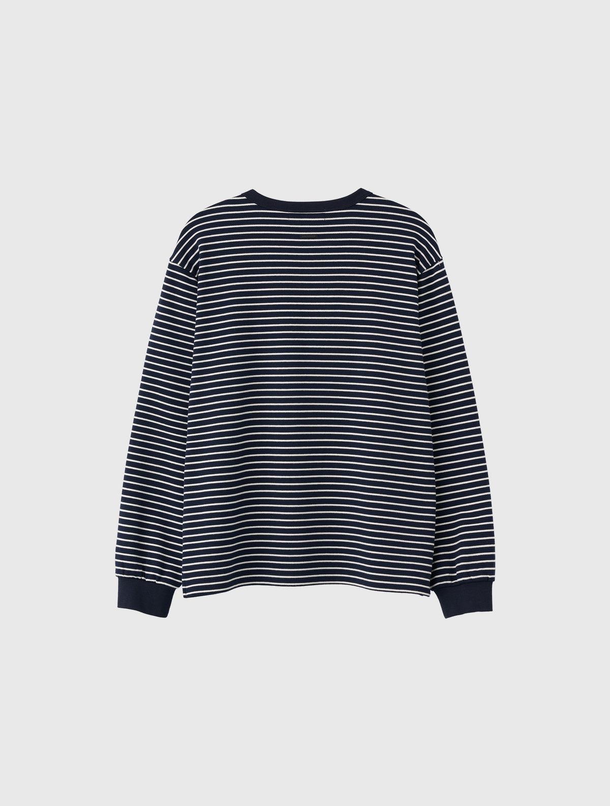 제너럴아이디어(GENERALIDEA) UNISEX 베이직 스트라이프 롱 슬리브 티 [NAVY] / SBE1U01005