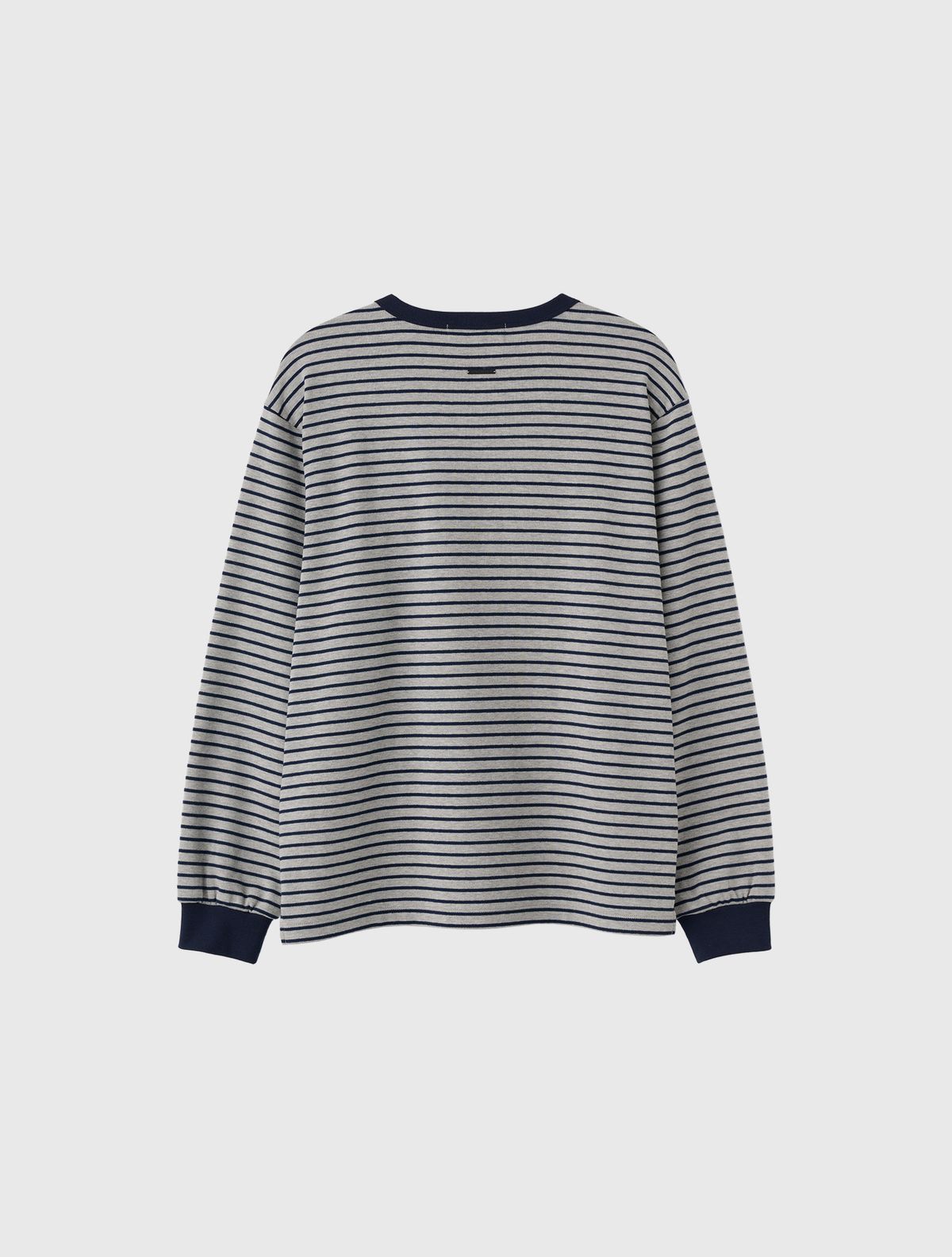 제너럴아이디어(GENERALIDEA) UNISEX 베이직 스트라이프 롱 슬리브 티 [MELANGE GREY] / SBE1U01005
