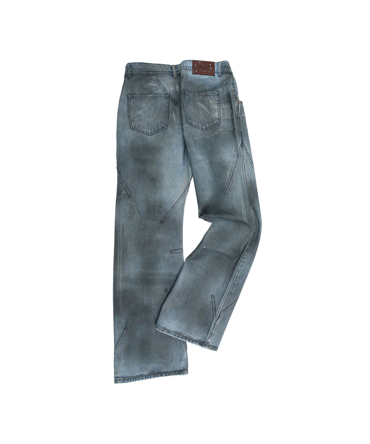 앤더슨벨(ADSB ANDERSSON BELL) 더티 스프레이 워쉬 와이드 레그 데님 팬츠 apa815m(L.BLUE)