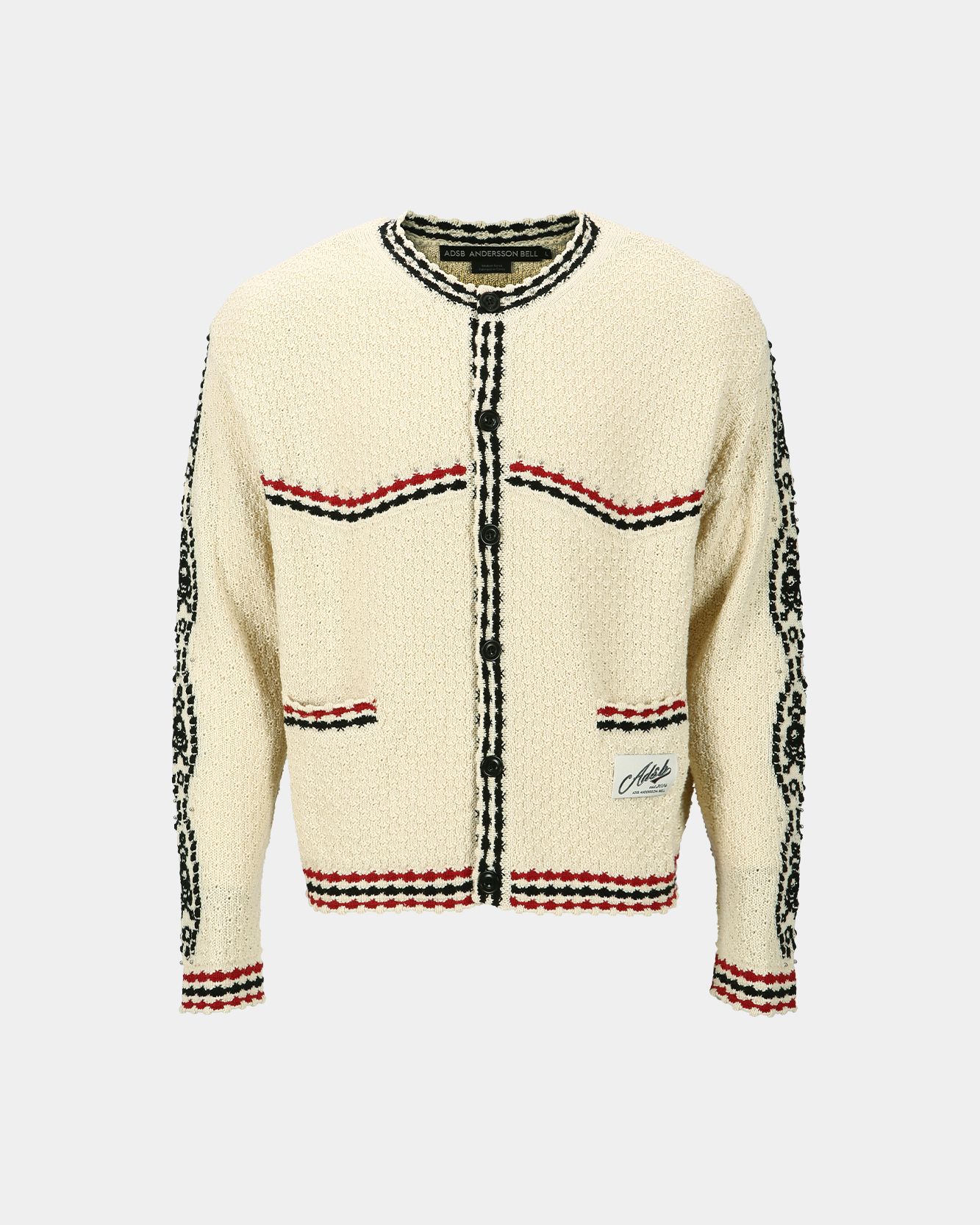 MUSINSA | ANDERSSON BELL Fantasia Round Neck Cardigan atb1244m (ECRU)
