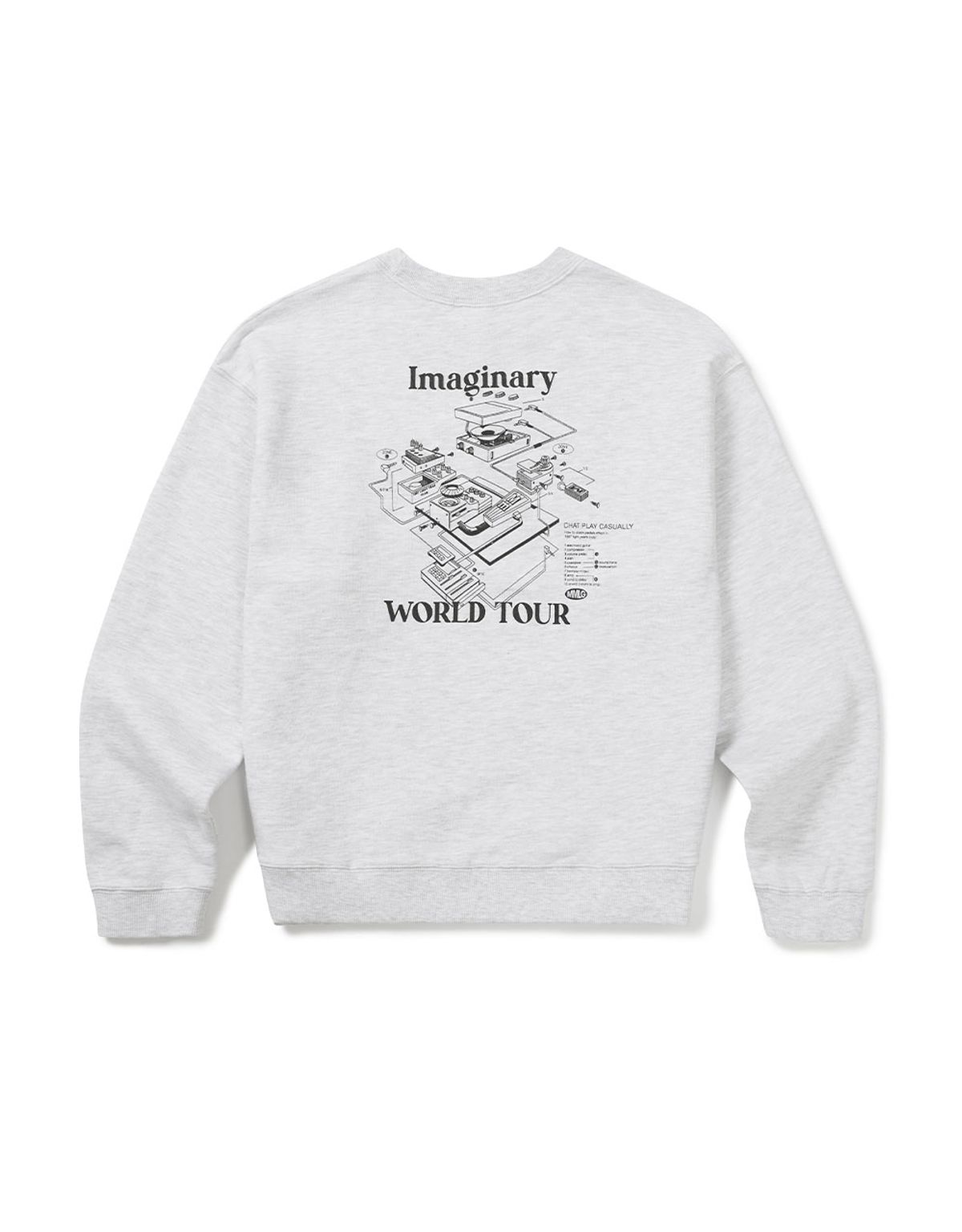 엠엠엘지(MMLG) [Mmlg] WORLDBEST EFFECT SWEAT (ASH GREY)