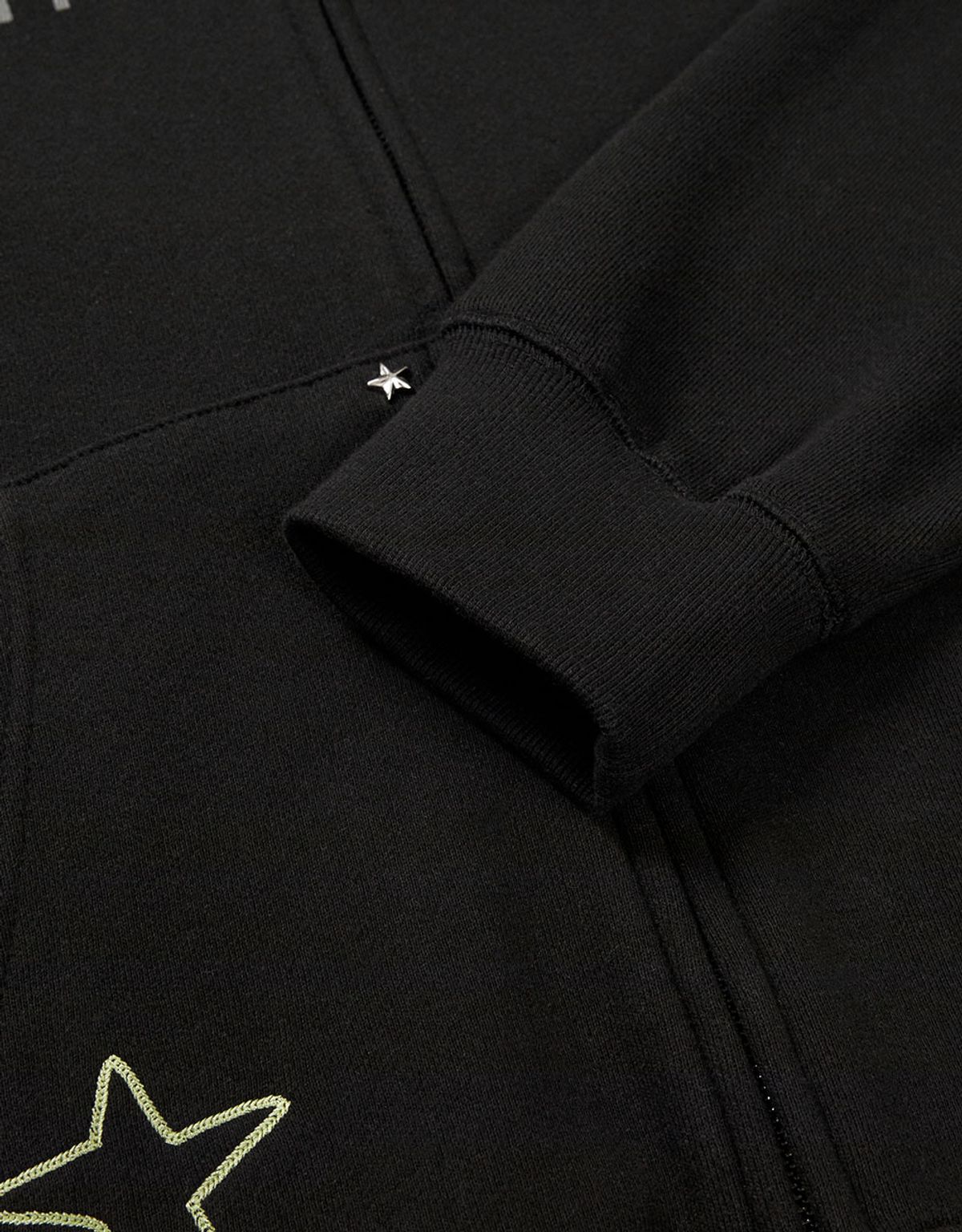 엠엠엘지(MMLG) [Mmlg] STAR HOOD ZIPUP (EVERY BLACK)