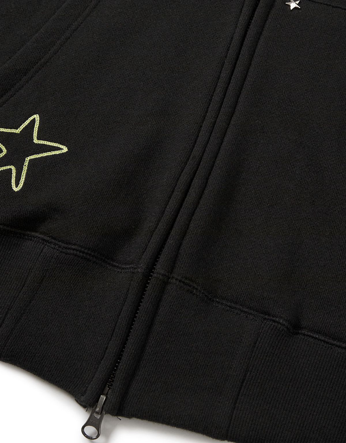 엠엠엘지(MMLG) [Mmlg] STAR HOOD ZIPUP (EVERY BLACK)