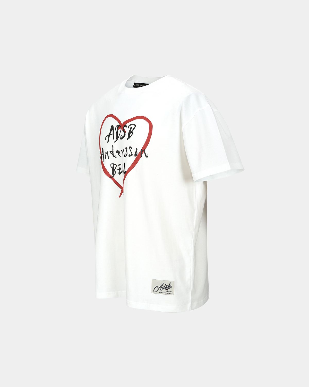 앤더슨벨(ADSB ANDERSSON BELL) 유니섹스 하트 켈리 로고 티셔츠 atb1290u(WHITE)