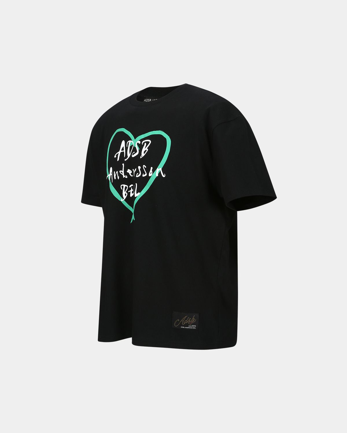 앤더슨벨(ADSB ANDERSSON BELL) 유니섹스 하트 켈리 로고 티셔츠 atb1290u(BLACK)
