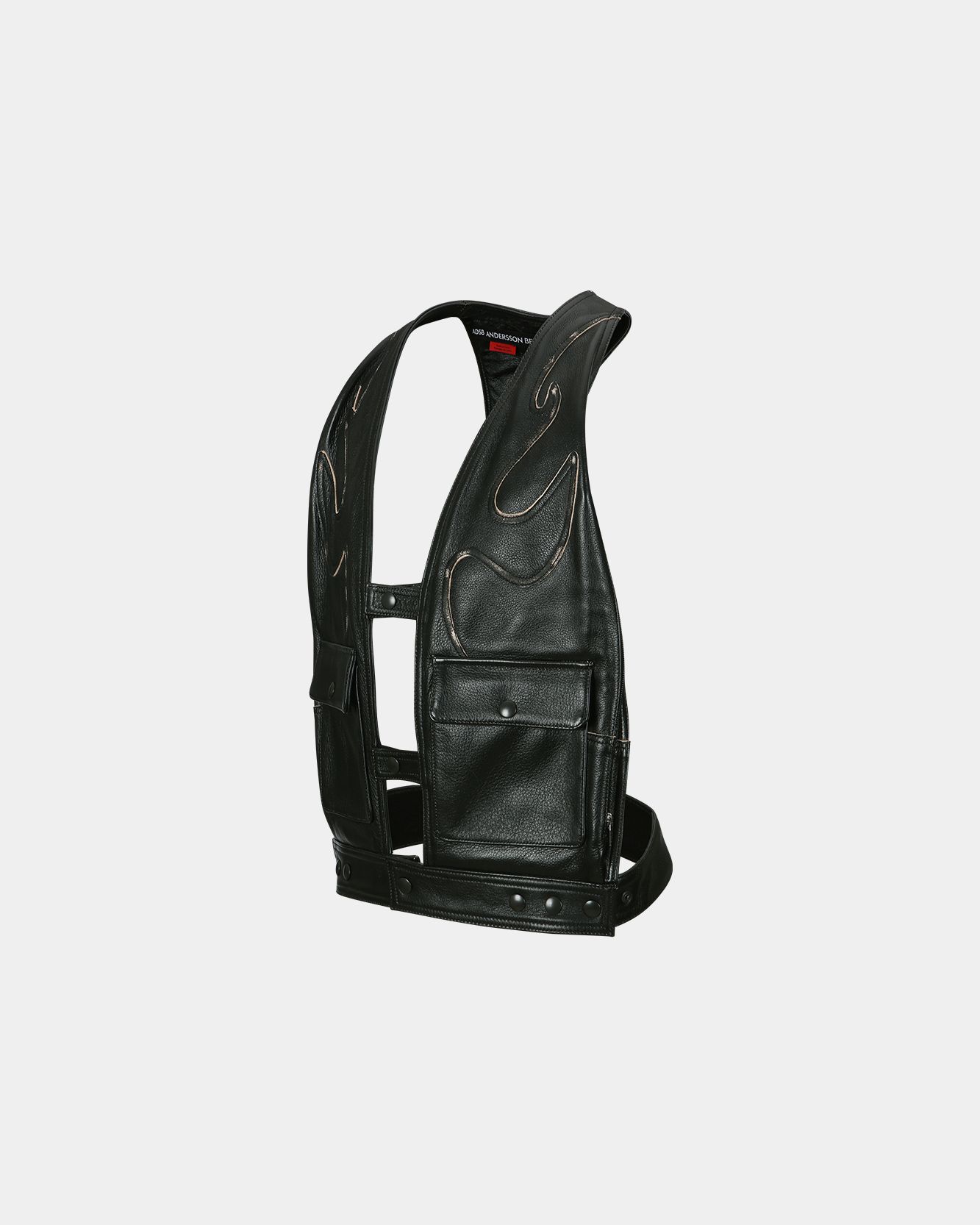 MUSINSA | ANDERSSON BELL Unisex raw edge patch work leather