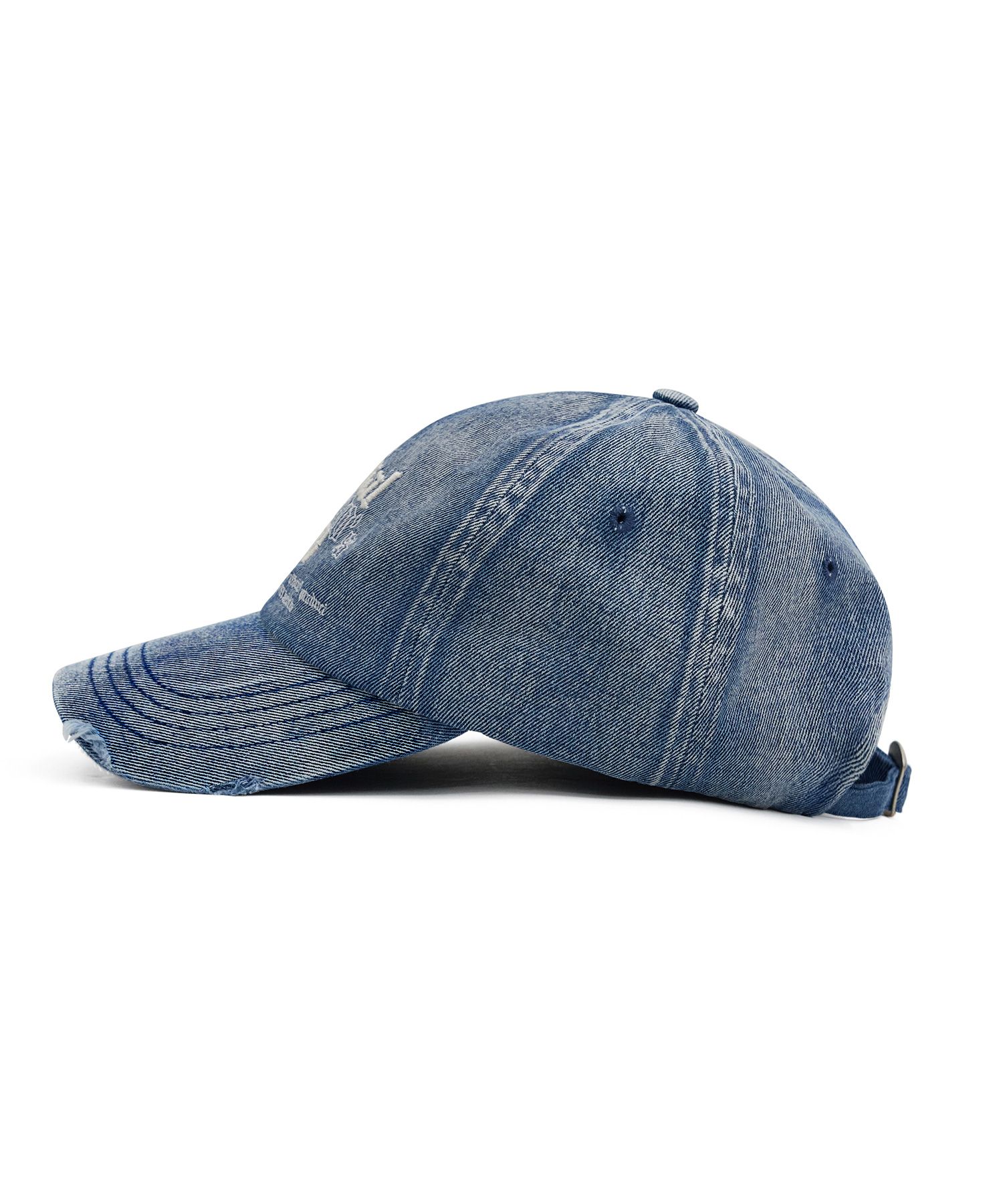 【1993studio】 Original denim washed damage ball cap/追跡付 MUSINSA公式 | 1993STUDIO Original Denim Washing Damage Ball