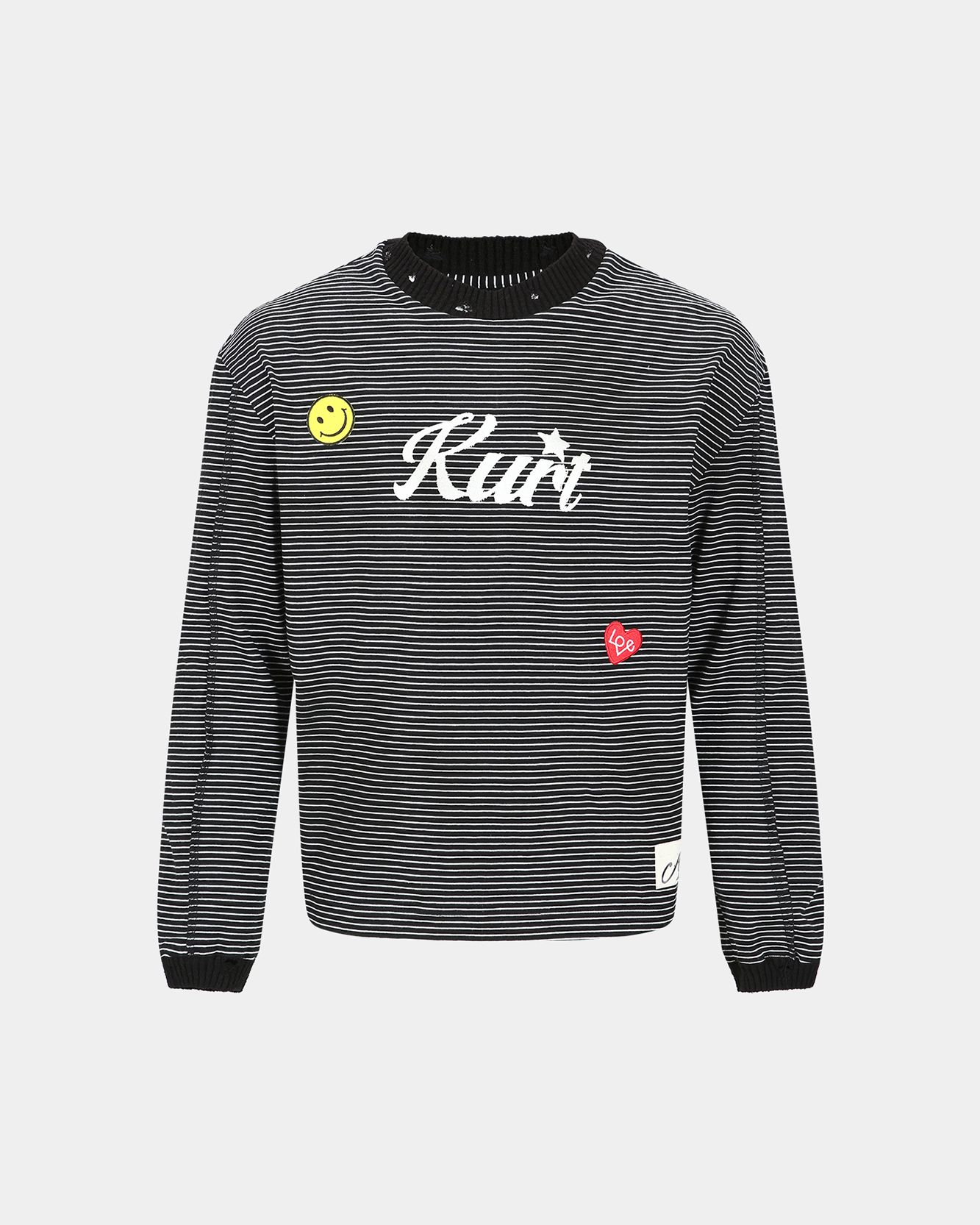 MUSINSA | ANDERSSON BELL Cut Stripe Long Sleeve T-Shirt atb1247m