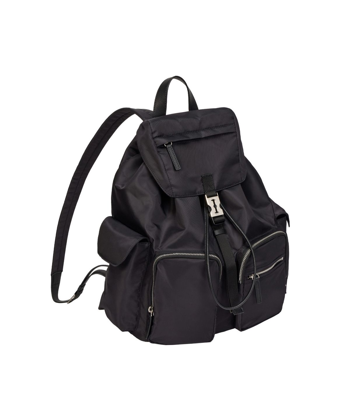 분크(VUNQUE) Hey Double Pocket Backpack L (헤이 더블 포켓 백팩 라지) Black