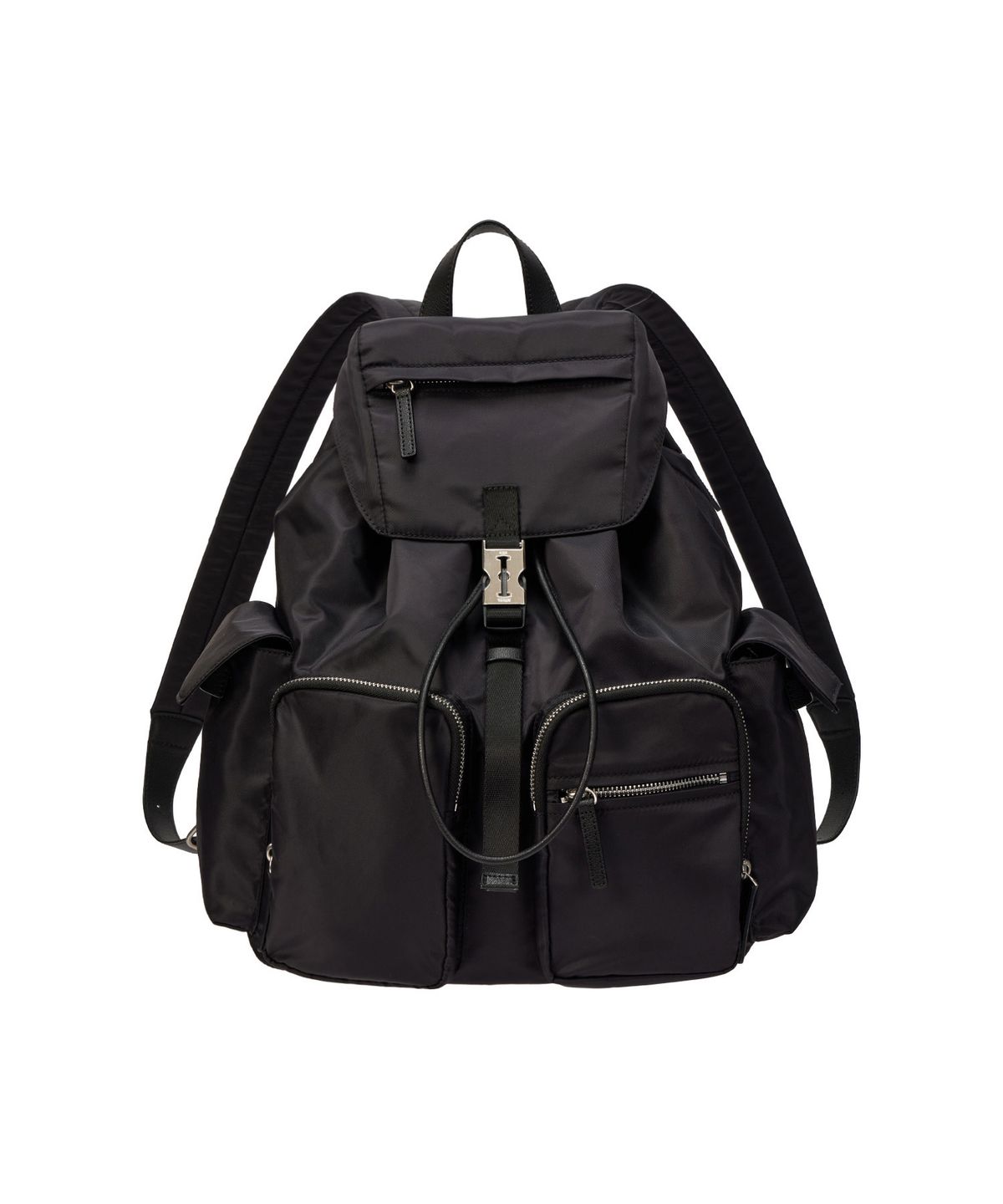분크(VUNQUE) Hey Double Pocket Backpack L (헤이 더블 포켓 백팩 라지) Black
