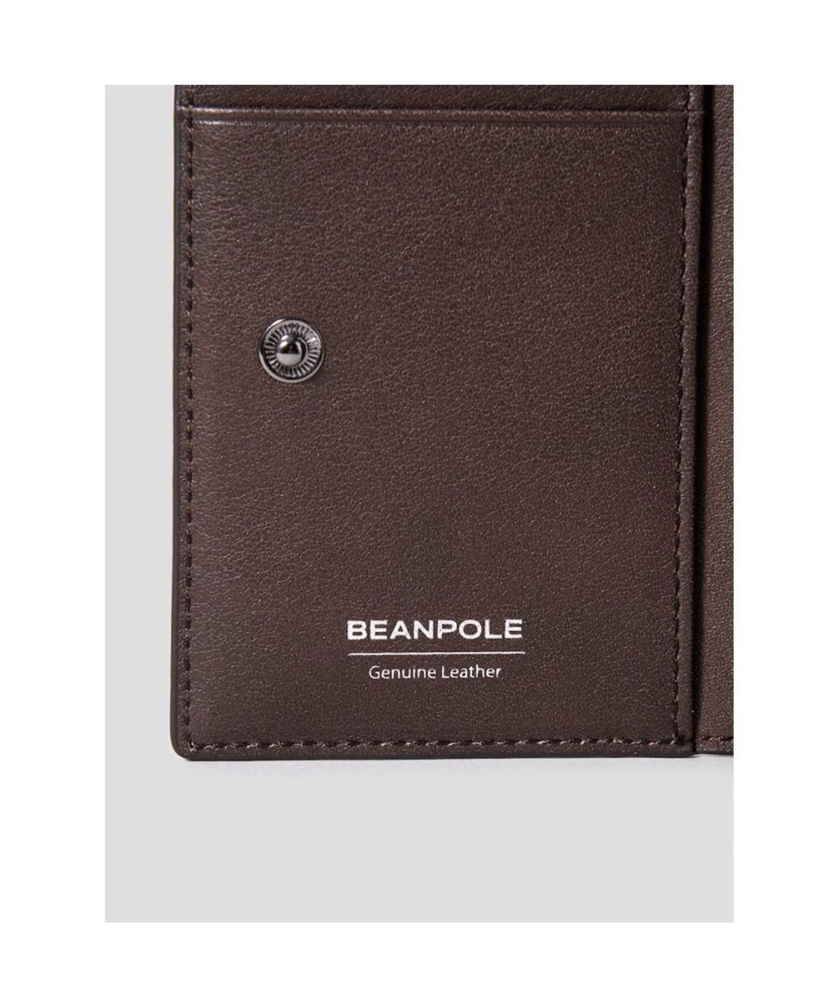 빈폴 액세서리(BEANPOLE ACCESSORY) BP 로고 명함지갑 - 브라운