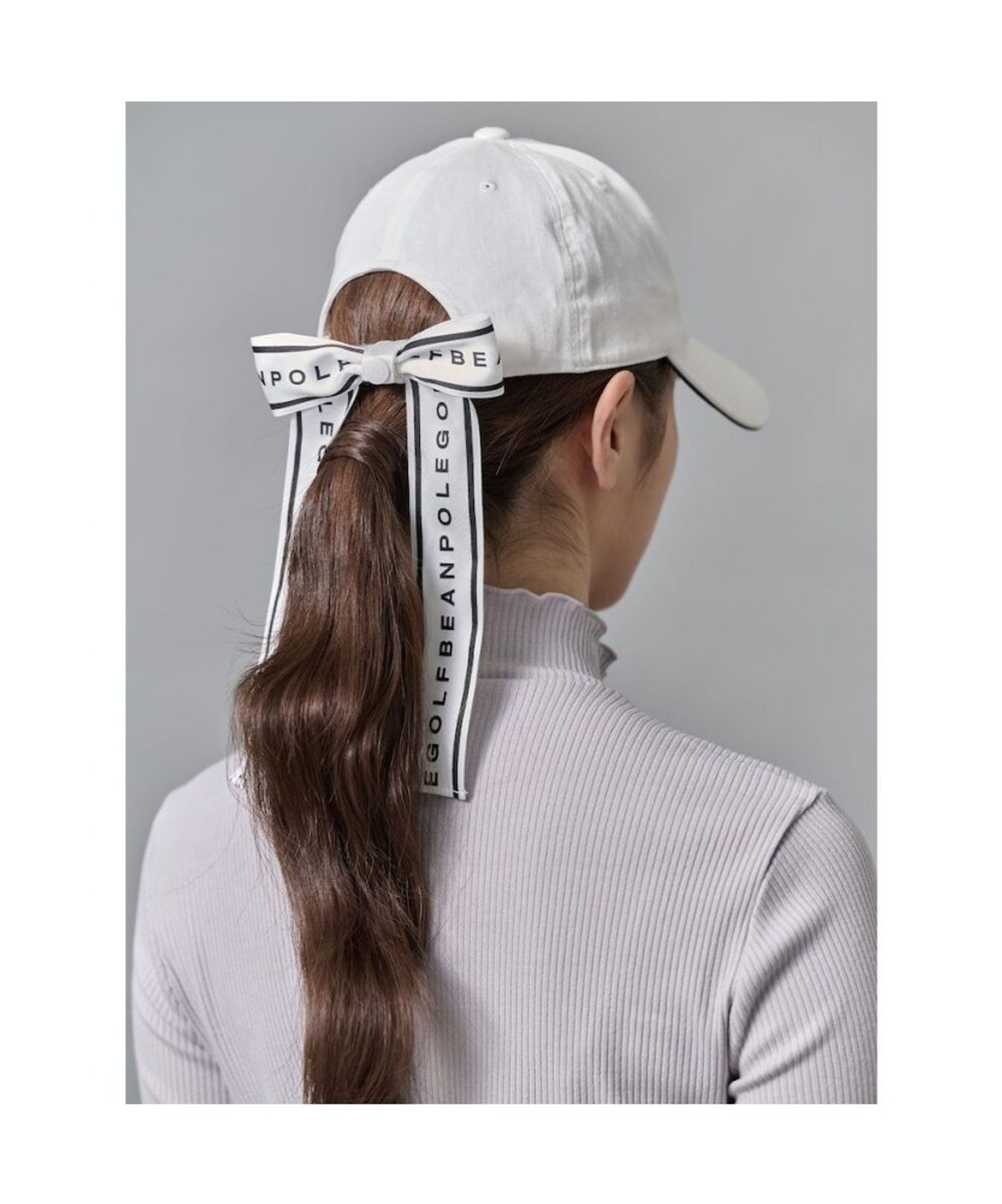 빈폴 액세서리(BEANPOLE ACCESSORY) 여성 코튼 트윌 리본 볼캡 - 화이트