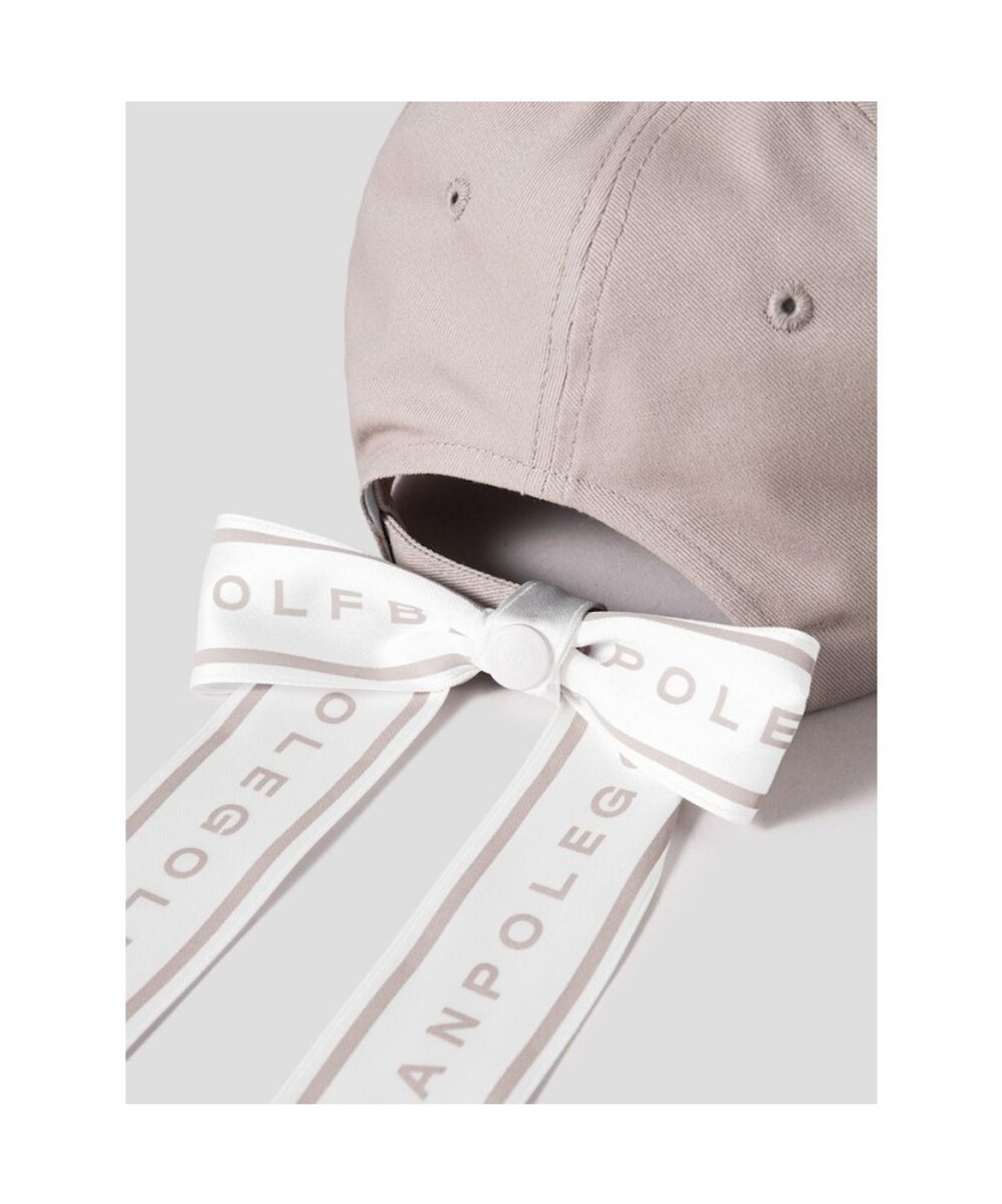 빈폴 액세서리(BEANPOLE ACCESSORY) 여성 코튼 트윌 리본 볼캡 - 베이지