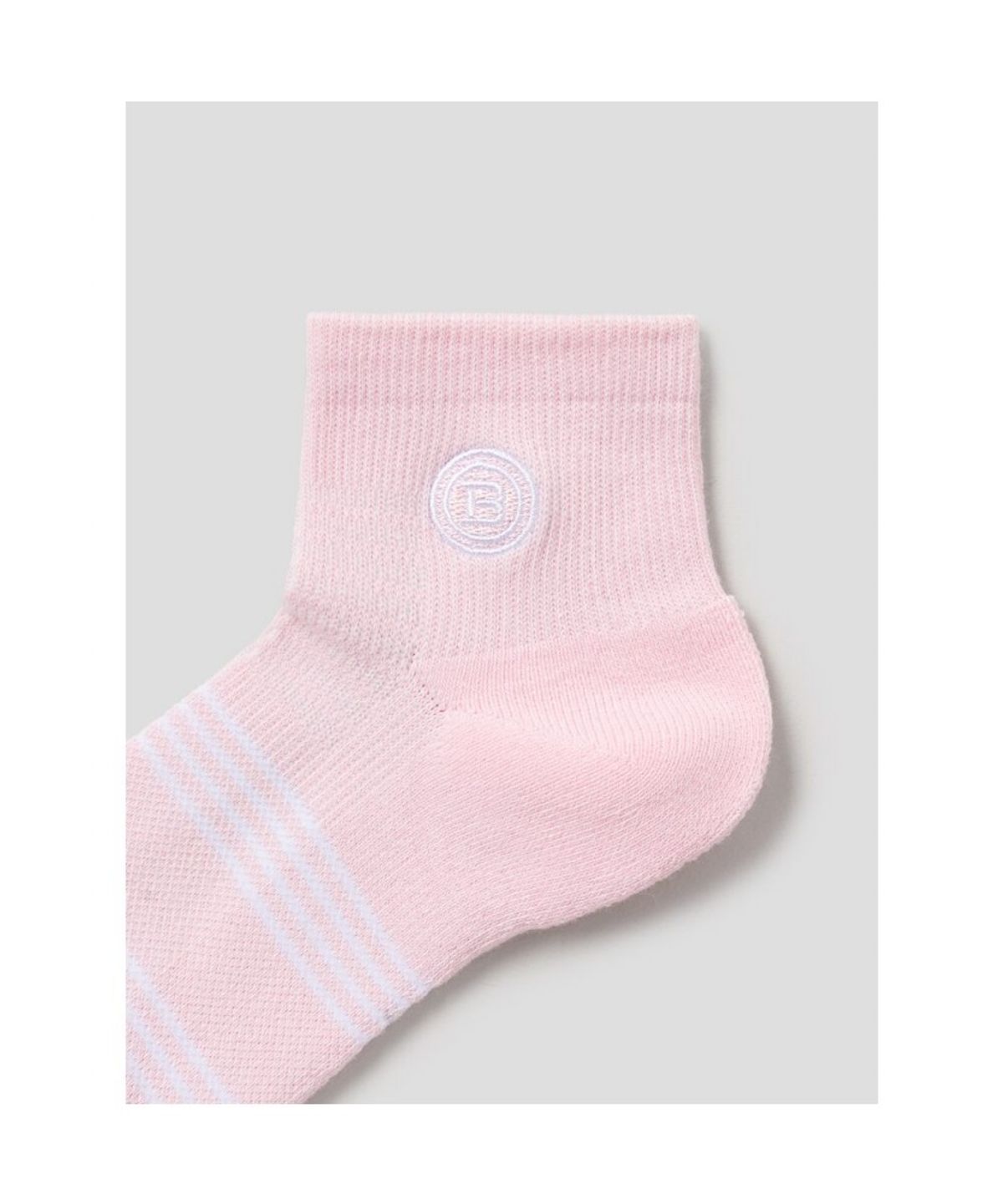 빈폴 액세서리(BEANPOLE ACCESSORY) 여성 스트라이프 앵클삭스 - 라이트 핑크