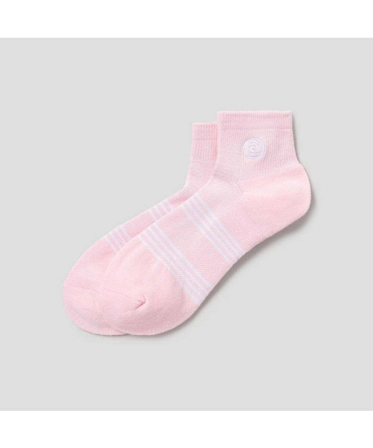 빈폴 액세서리(BEANPOLE ACCESSORY) 여성 스트라이프 앵클삭스 - 라이트 핑크