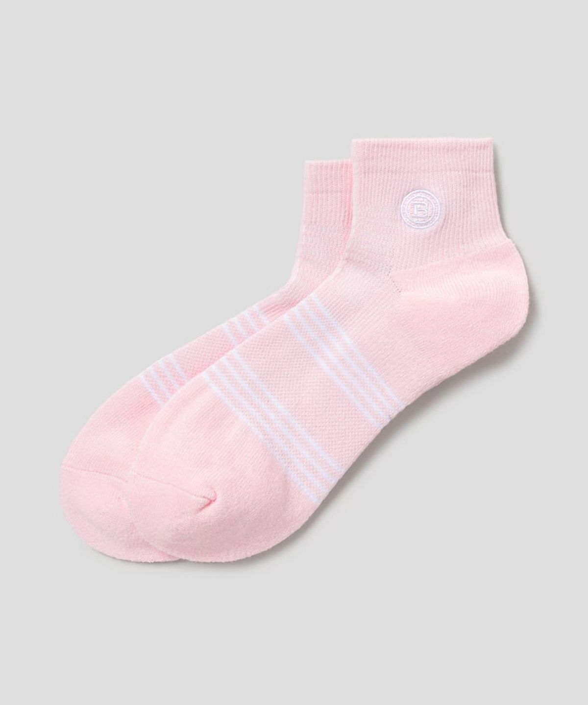 빈폴 액세서리(BEANPOLE ACCESSORY) 여성 스트라이프 앵클삭스 - 라이트 핑크