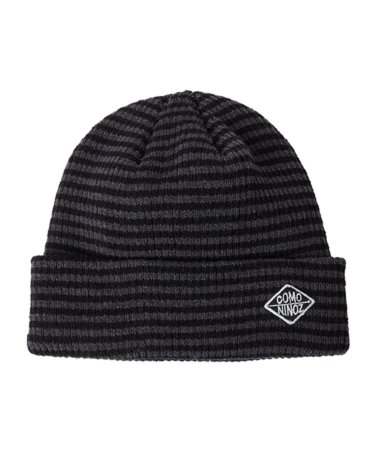 꼬모니노즈(COMONINOZ) [CN]STRIPE KNIT BEANIE [3COLOR]