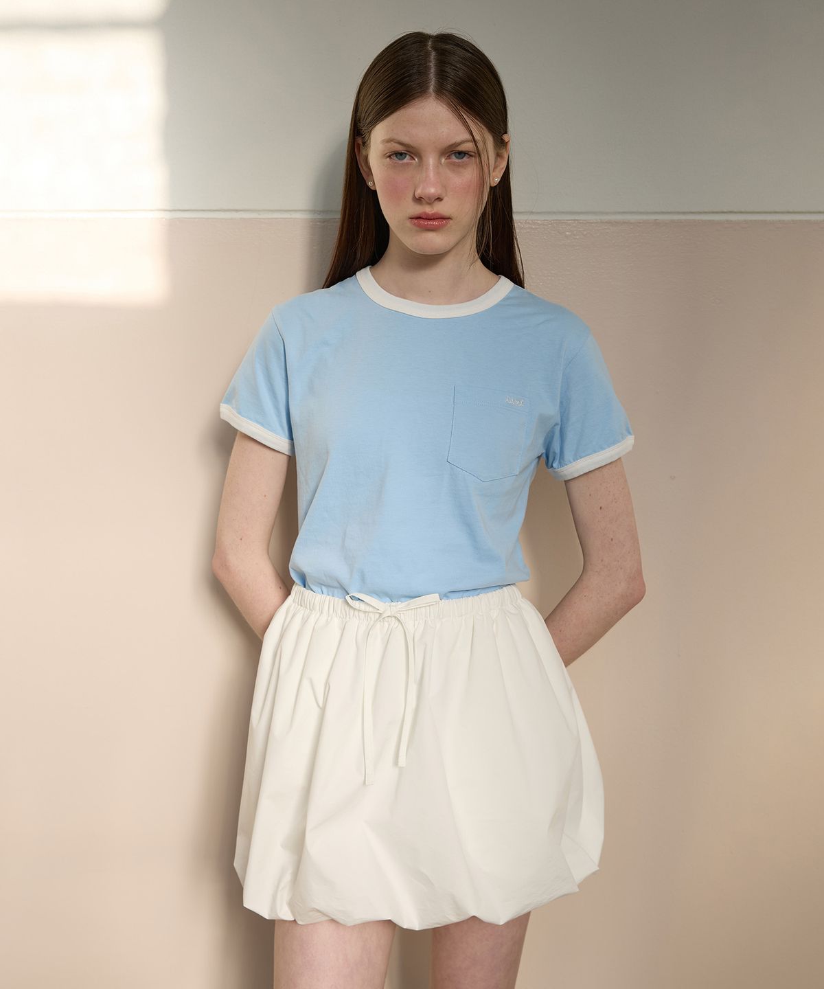 튜드먼트(TTUDEMENT) BALLOON MINI SKIRT IVORY